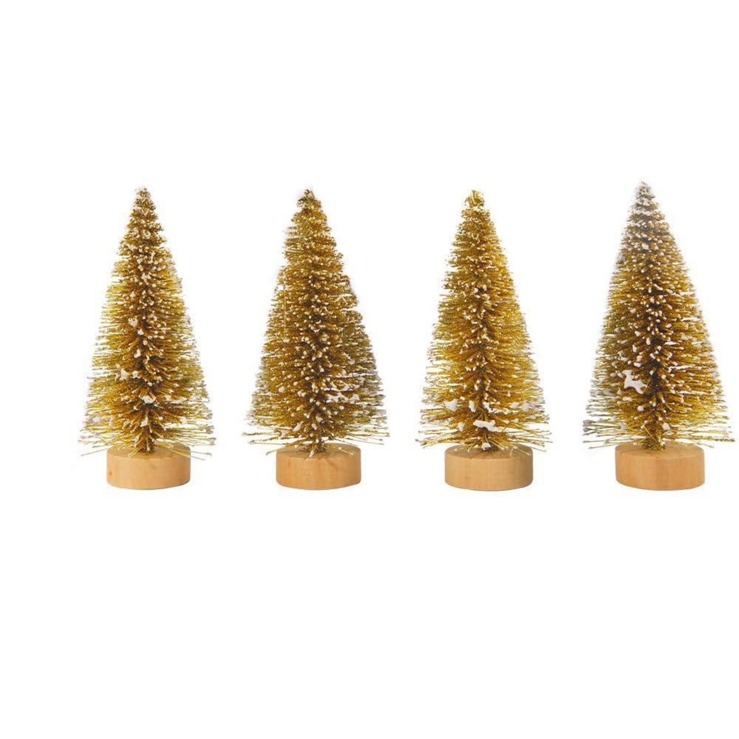 LuxusKollektion Künstlicher Weihnachtsbaum Mini Weihnachtsbaum 4er-Set