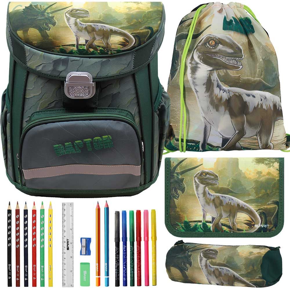 Spirit Schulranzen Set Vision 11-teilig 2025 Jungen Raptor