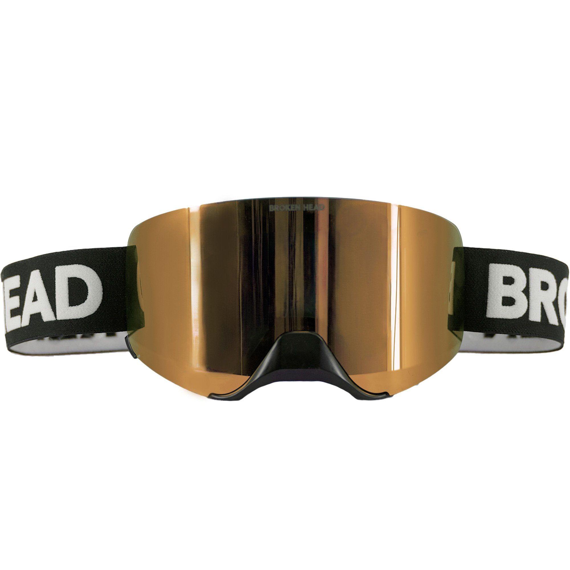 Gläser Broken Motorradbrille Magnetische Head MX-Struggler Gold,