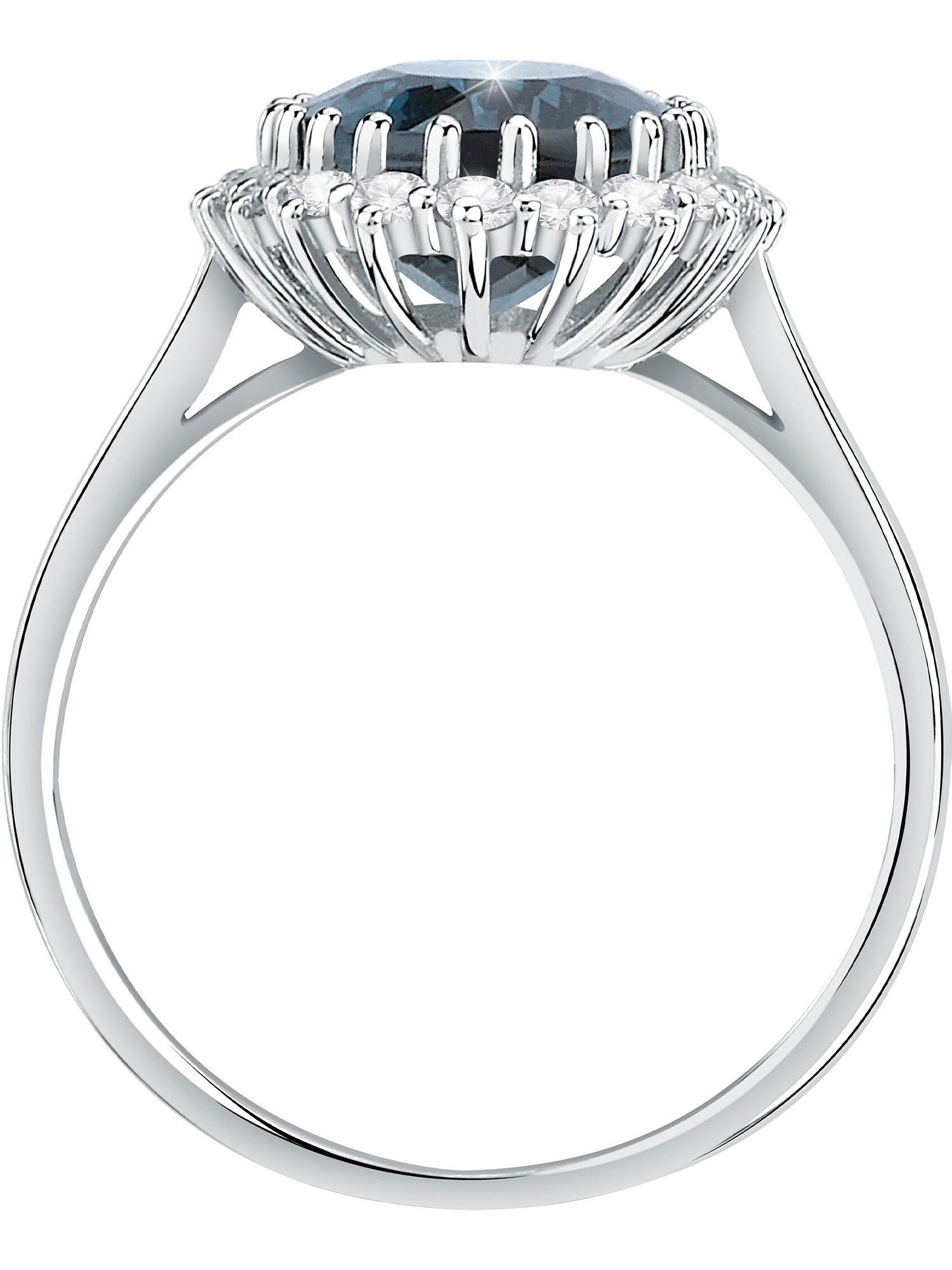 CHRIST Goldring CHRIST Damen-Damenring 585er Weißgold 1 Topas günstig online kaufen