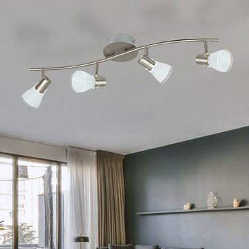 EGLO LED Deckenleuchte, LED-Leuchtmittel fest verbaut, Warmweiß, 20 Watt LED Decken Balken Spot Leuchte schwenkbare Wohnraum Lampe Eglo