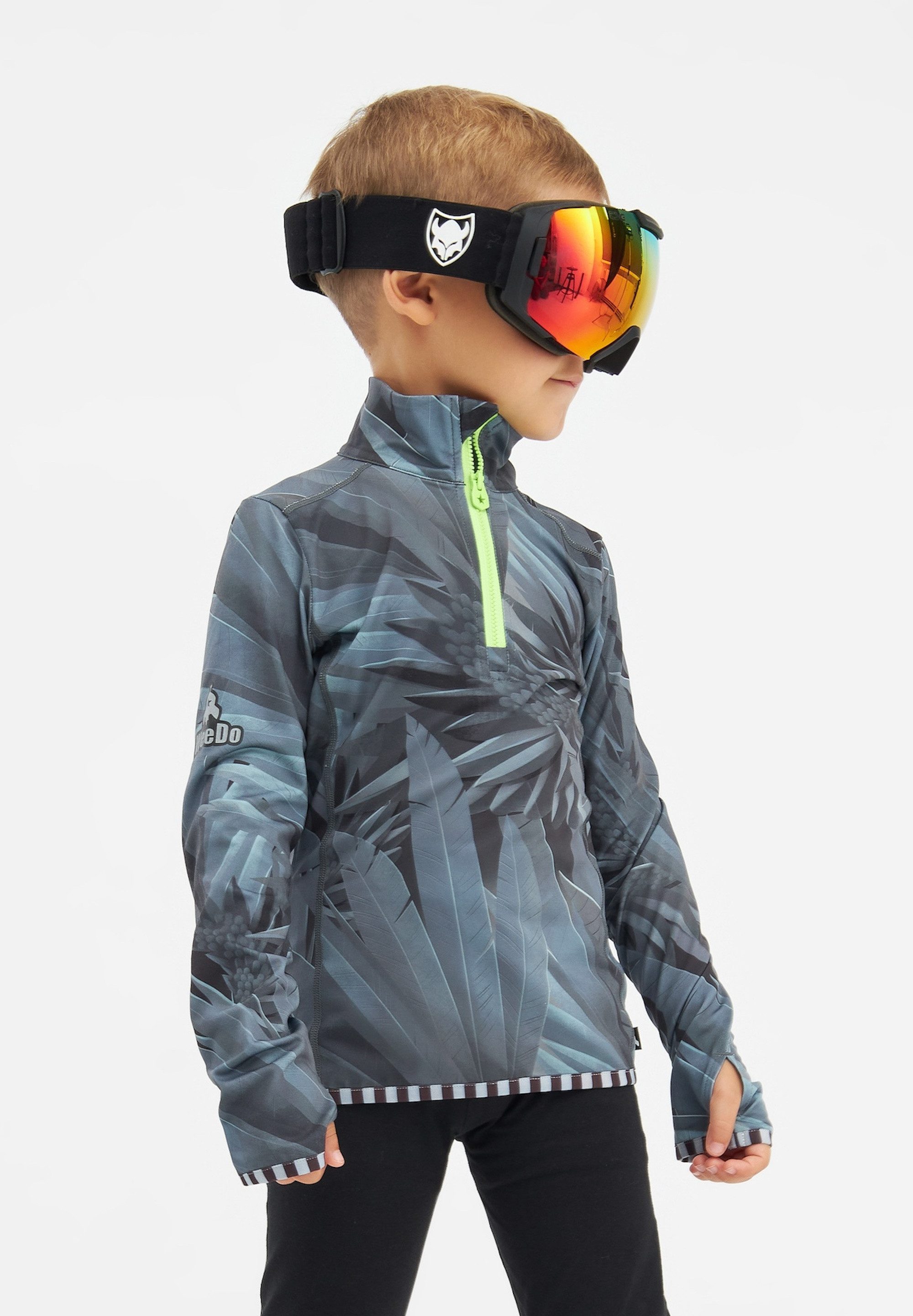 WeeDo Langarmshirt CROWDO Feuchtigkeitsregulierendes Funktionsshirt für Kinder