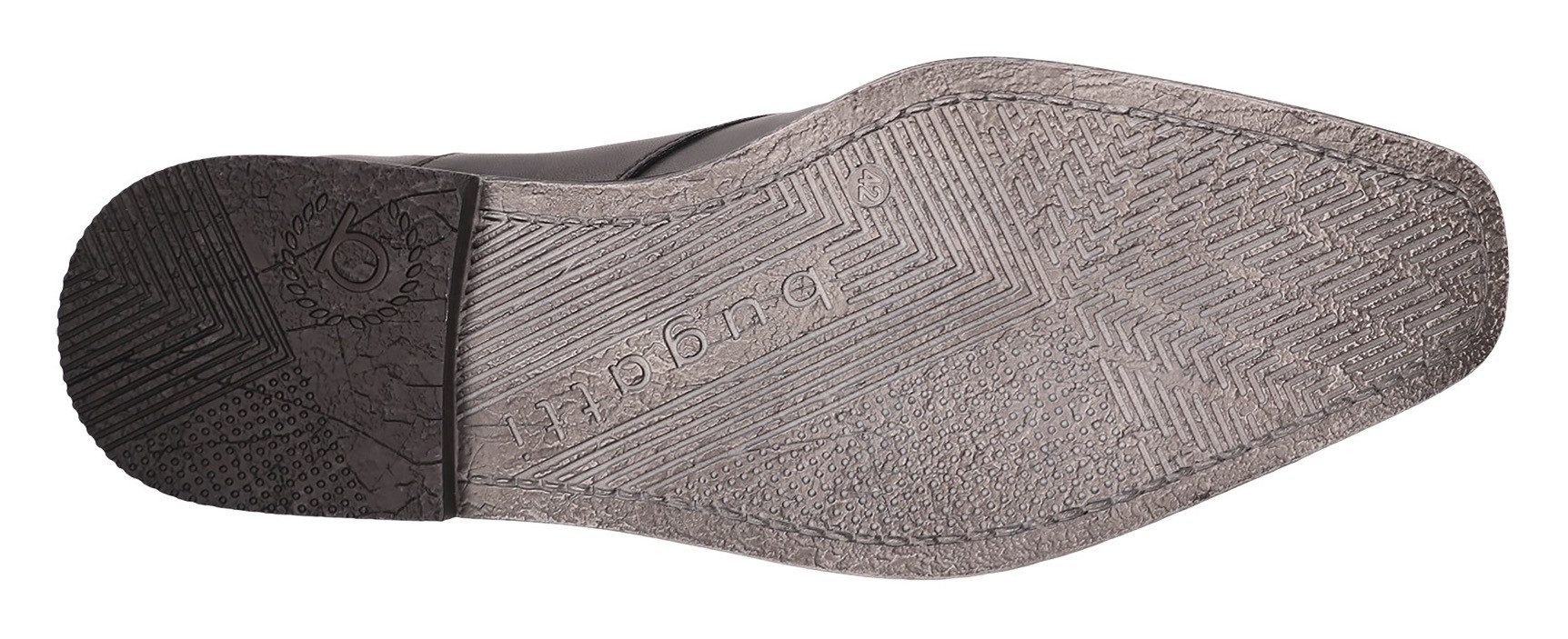 bugatti Schnürschuh, Blockabsatz, Abendschuh, Festtagsschuh mit Stretcheinsätzen