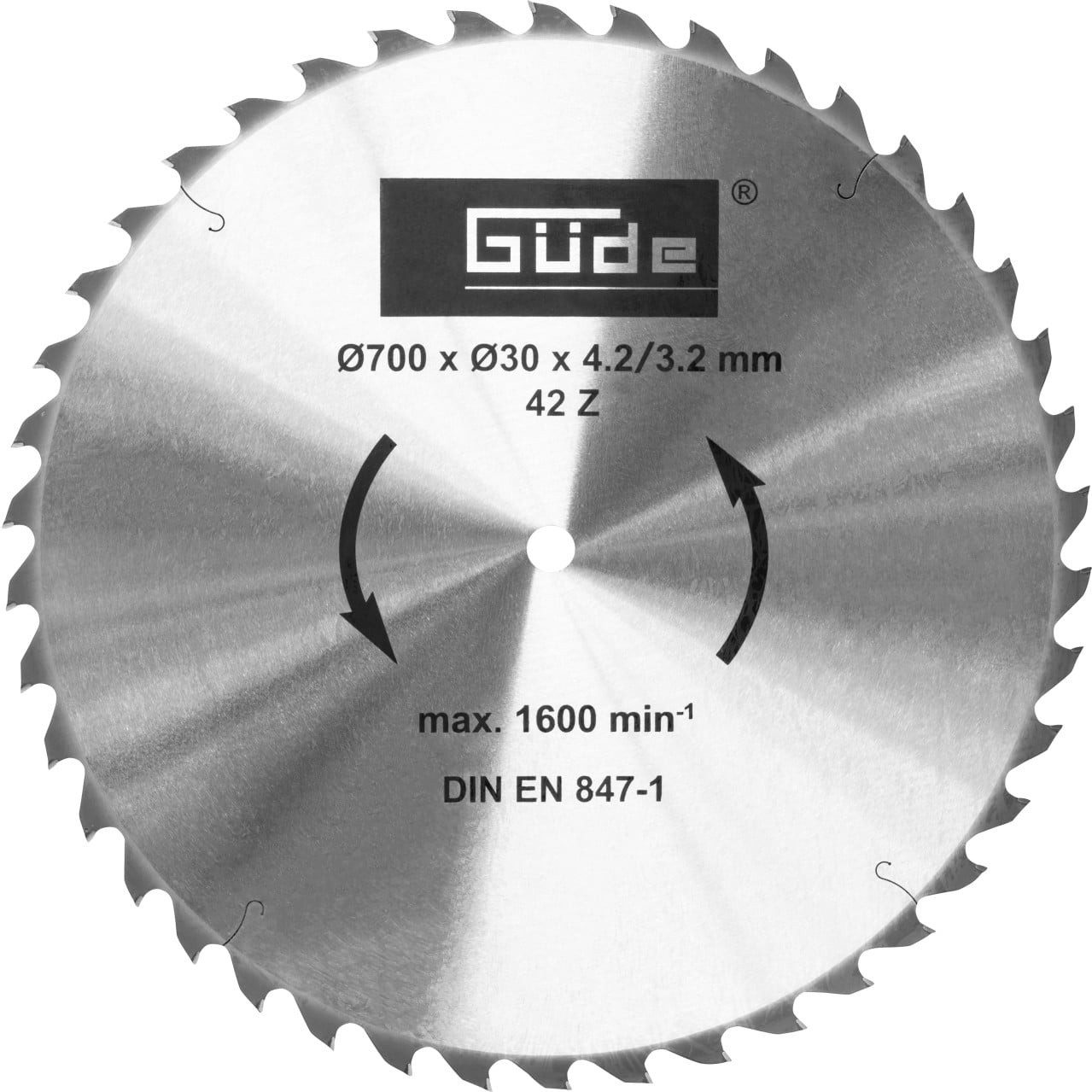 Güde Kreissägeblatt Güde Kreissägeblatt Ø 700 mm Bohrung Ø 30 mm
