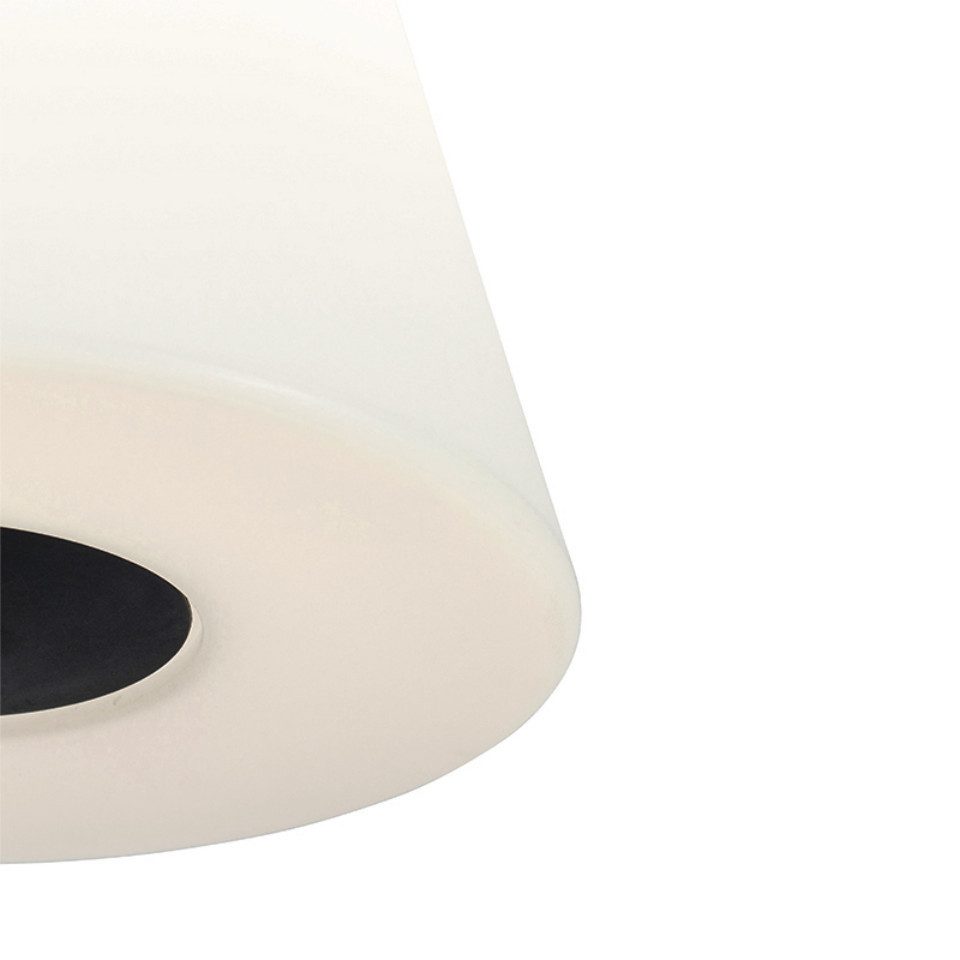 Qazqa Außen-Stehlampe Virginia, ohne Leuchtmittel, E27, Schwarz, Design, Stahl, 1-flammig