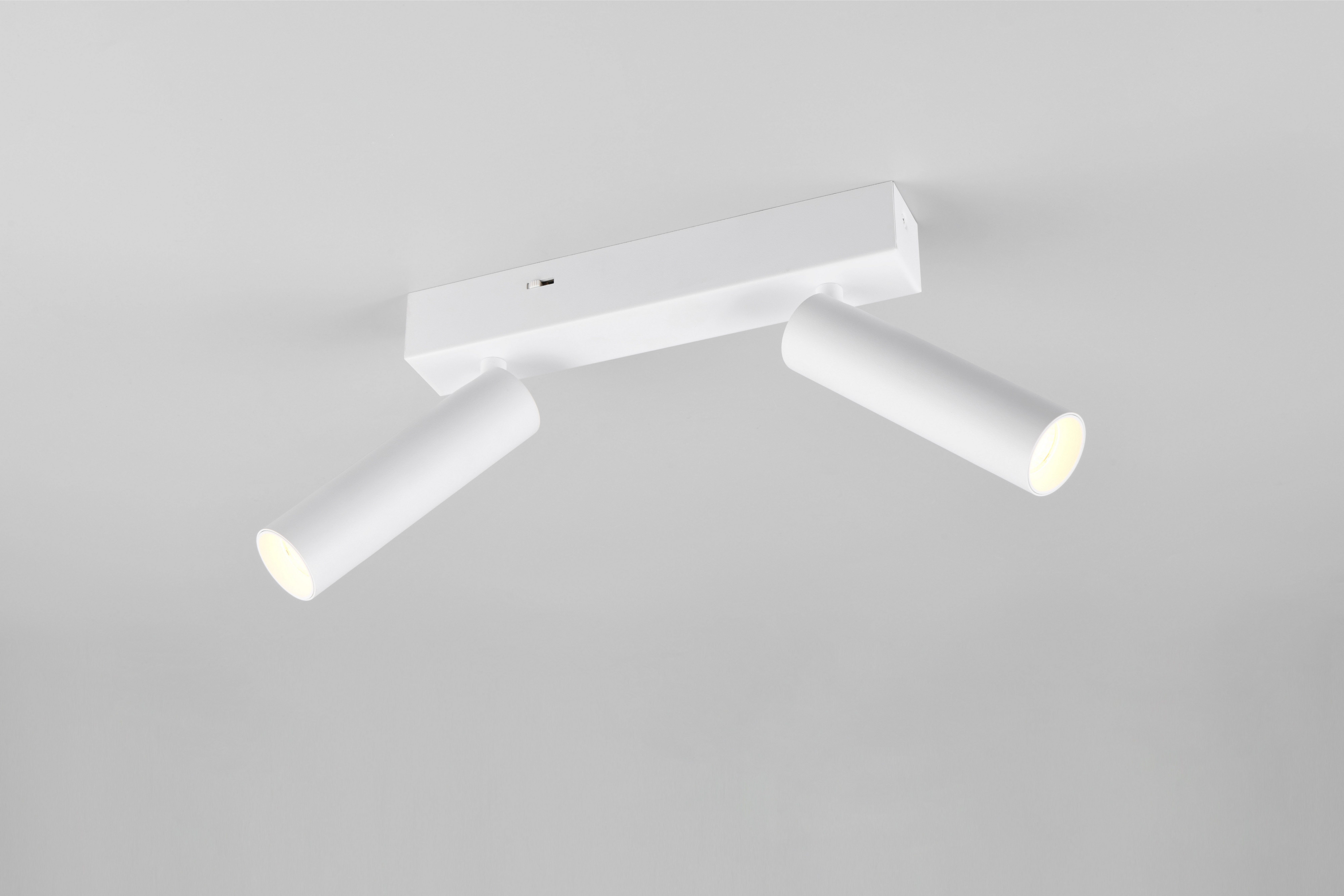 TRIO Leuchten LED Deckenstrahler AMBALA, LED Spot, 500 Lumen CCT 2300/3000/4000K, Dimmfunktion, mehrere Helligkeitsstufen, LED fest integriert, Farbwechsler, warmweiß - kaltweiß, in 3 Stufen dimmbar per Wandschalter, drehbar schwenkbar Spot