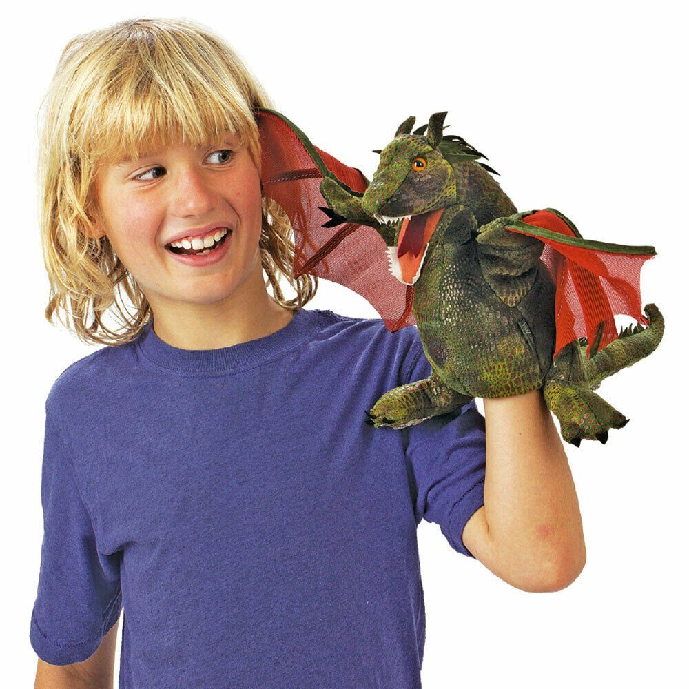 Folkmanis Handpuppen Handpuppe Folkmanis Handpuppe Drache mit Schwingen 3051 3051 (Packung)