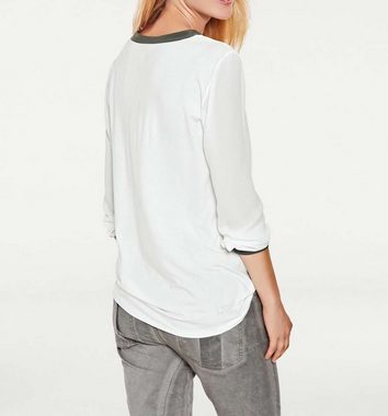 B.C. Best Connection by heine Shirtbluse Heine - Best Connections Damen Blusenshirt, khaki-offwhite