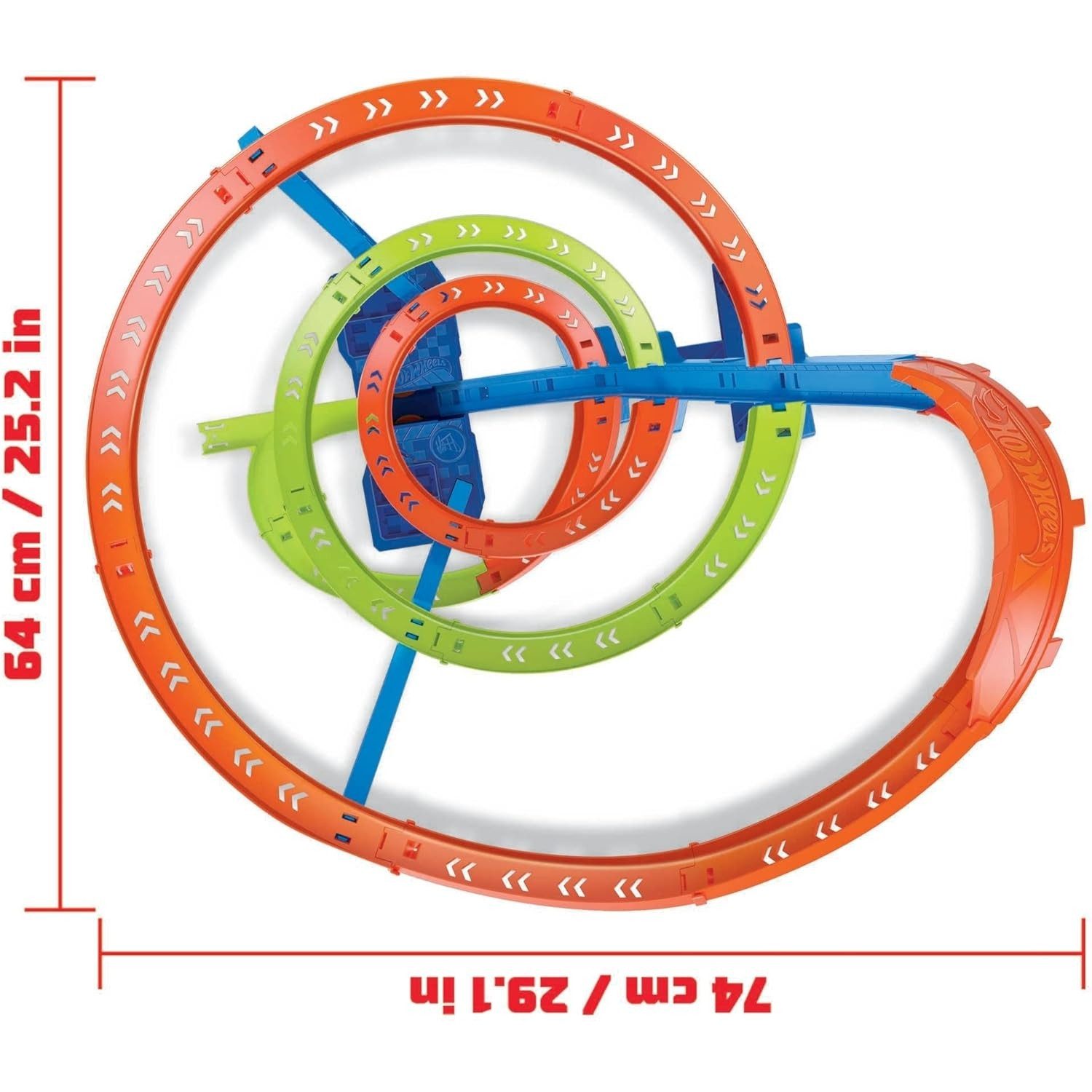 Hot Wheels Autorennbahn HJT51 - Action Crash-Spirale Autorennbahn Spielzeugauto