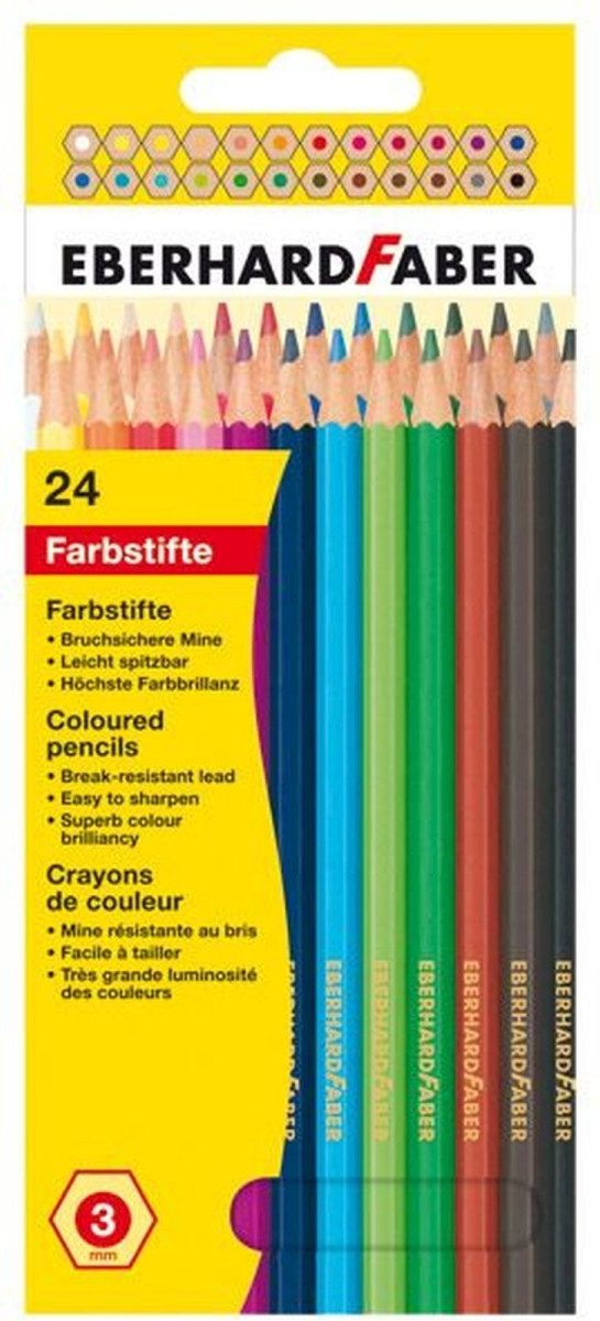 Eberhard Faber Buntstift Buntstifte hexagonal VE=24 Farben