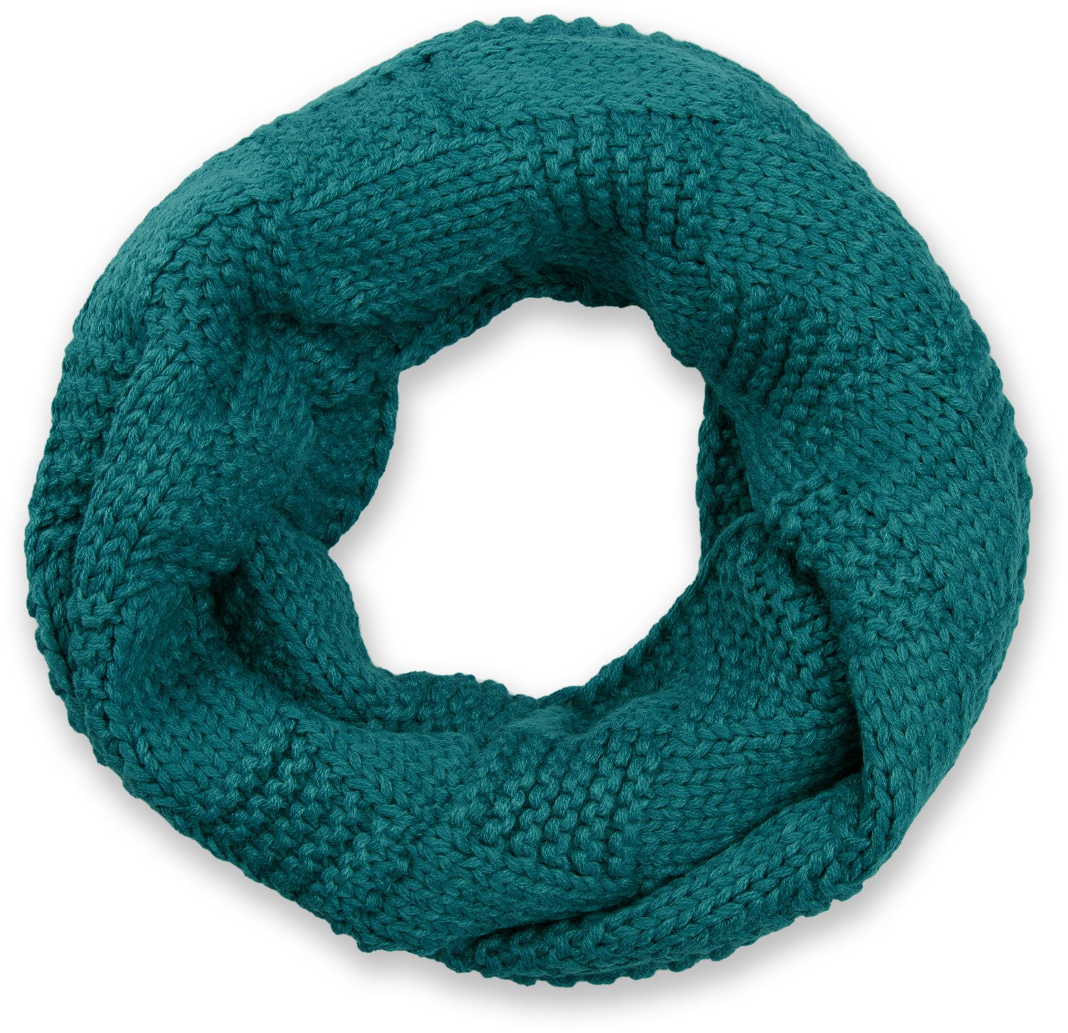 Strickschal Feinstrick Loop mit Patentmuster