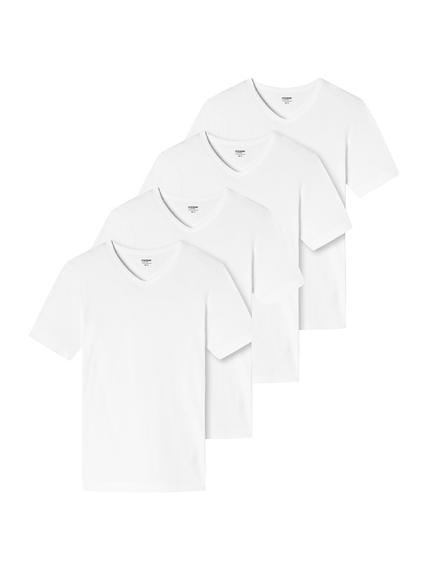 (4-tlg) Schiesser Multi weiss T-Shirt