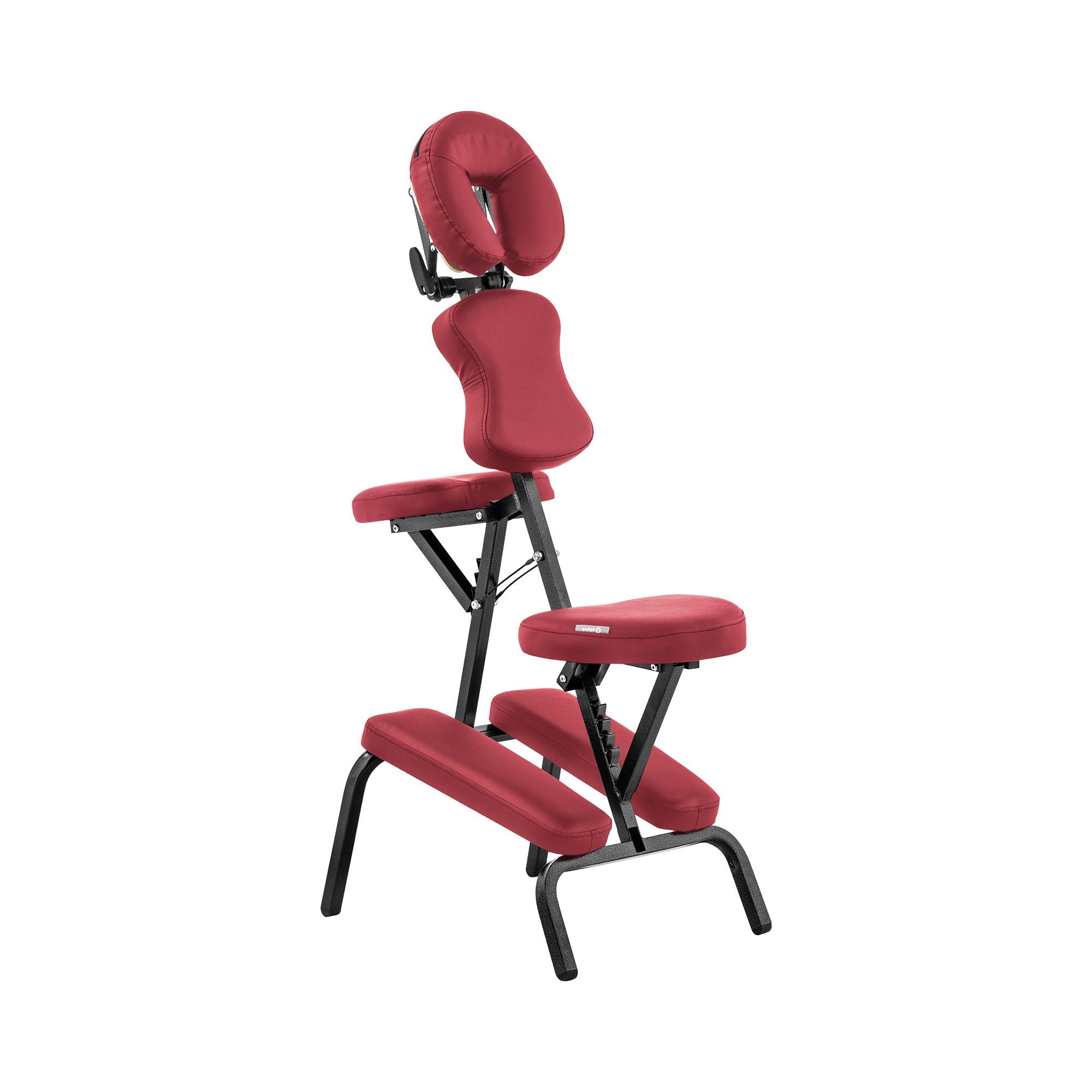 Physa Massageliege Massagestuhl klappbar mobiler Massagehocker Massagen-Stuhl 130 kg Rot, Rot