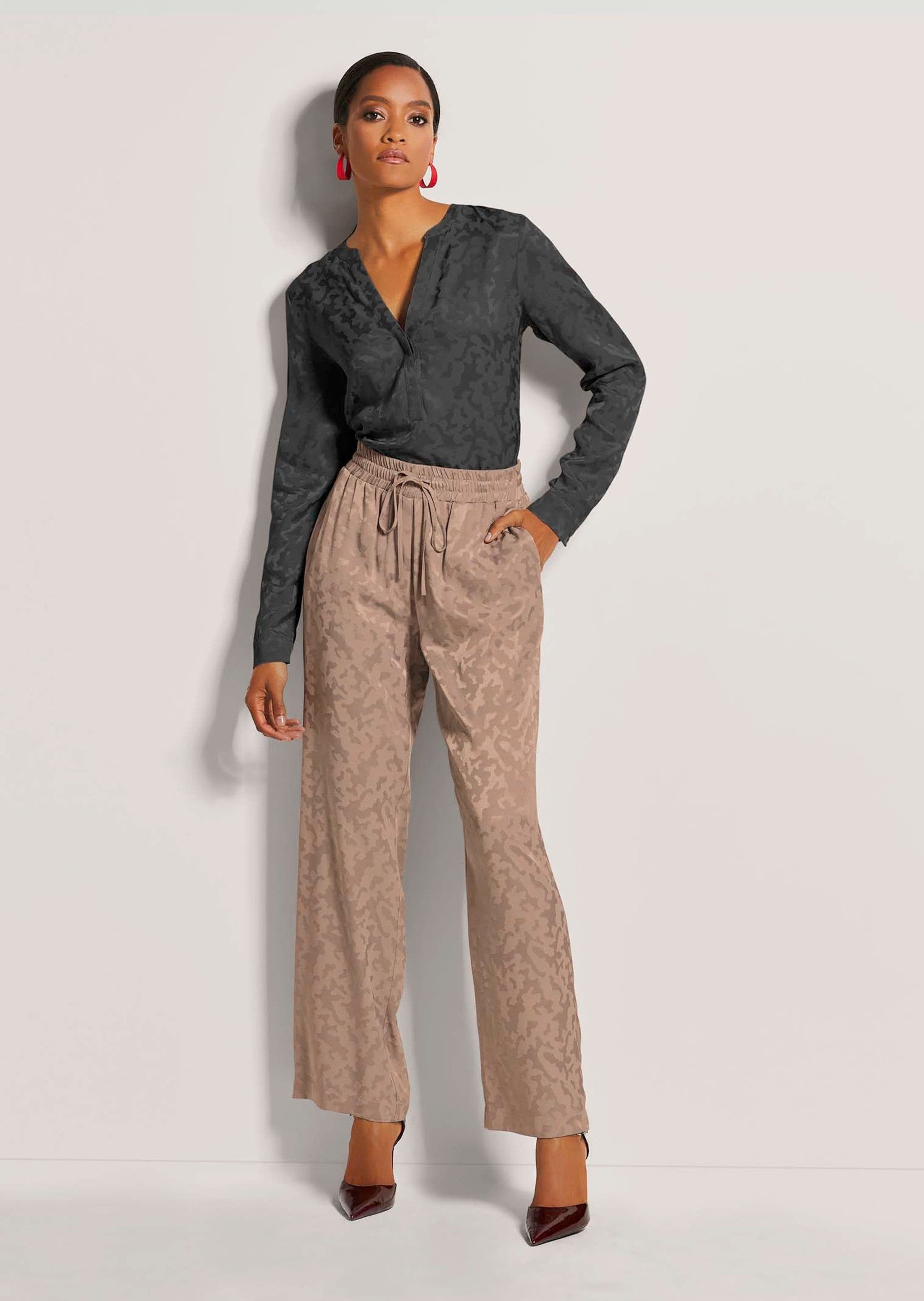 MADELEINE Stoffhose Jacquard-Hose zum Schlüpfen günstig online kaufen