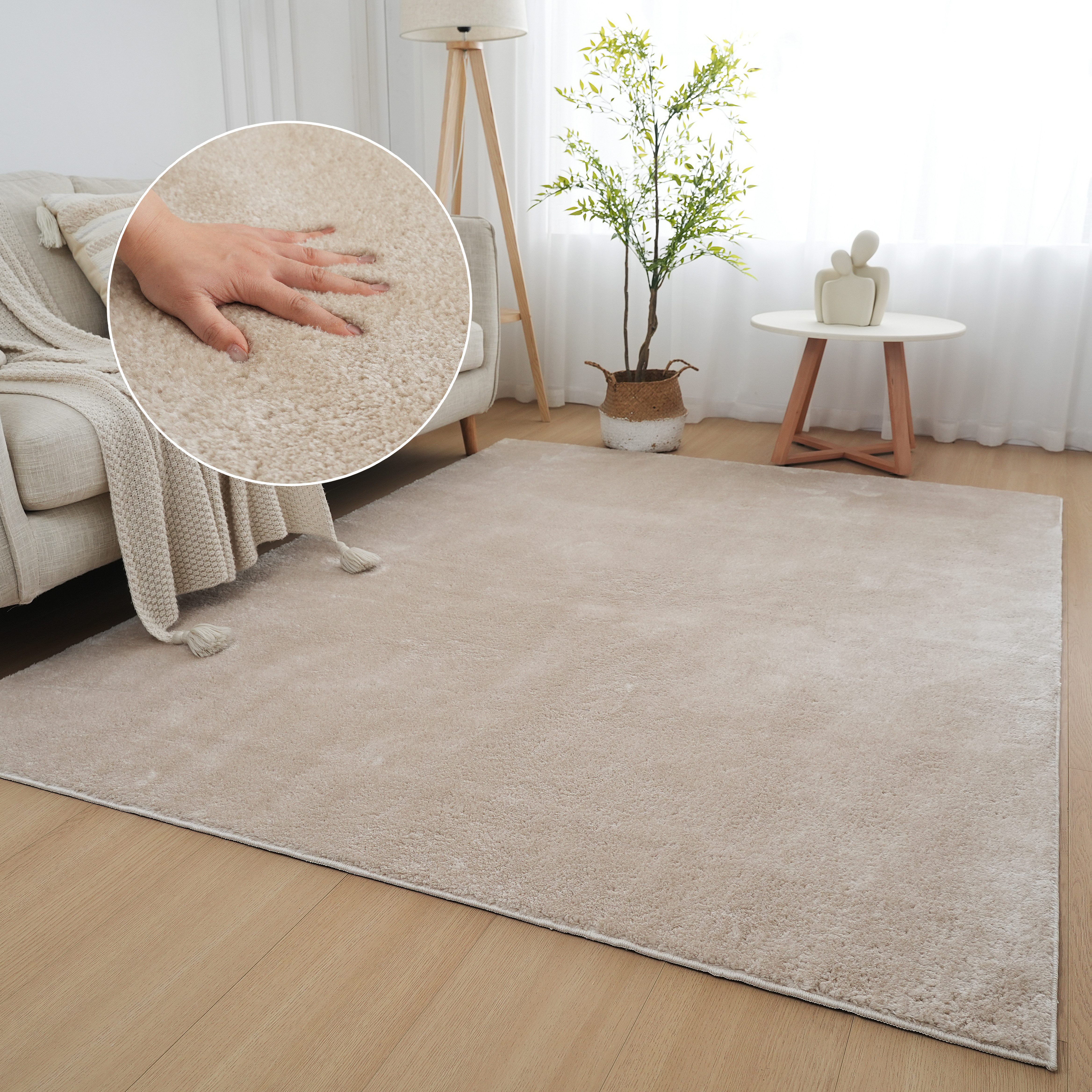my home Teppich Cali, Kunstfellteppich, rechteckig, günstig online kaufen
