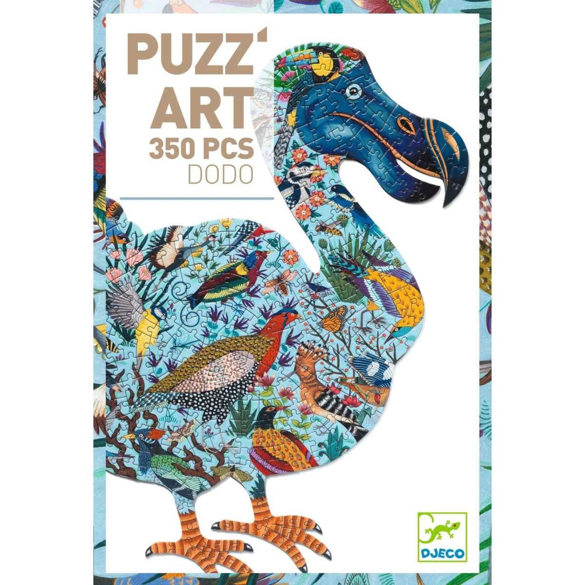 Tiere DJECO Konturenpuzzle Puzz'Art 350 Puzzleteile Teile Tiermotive,