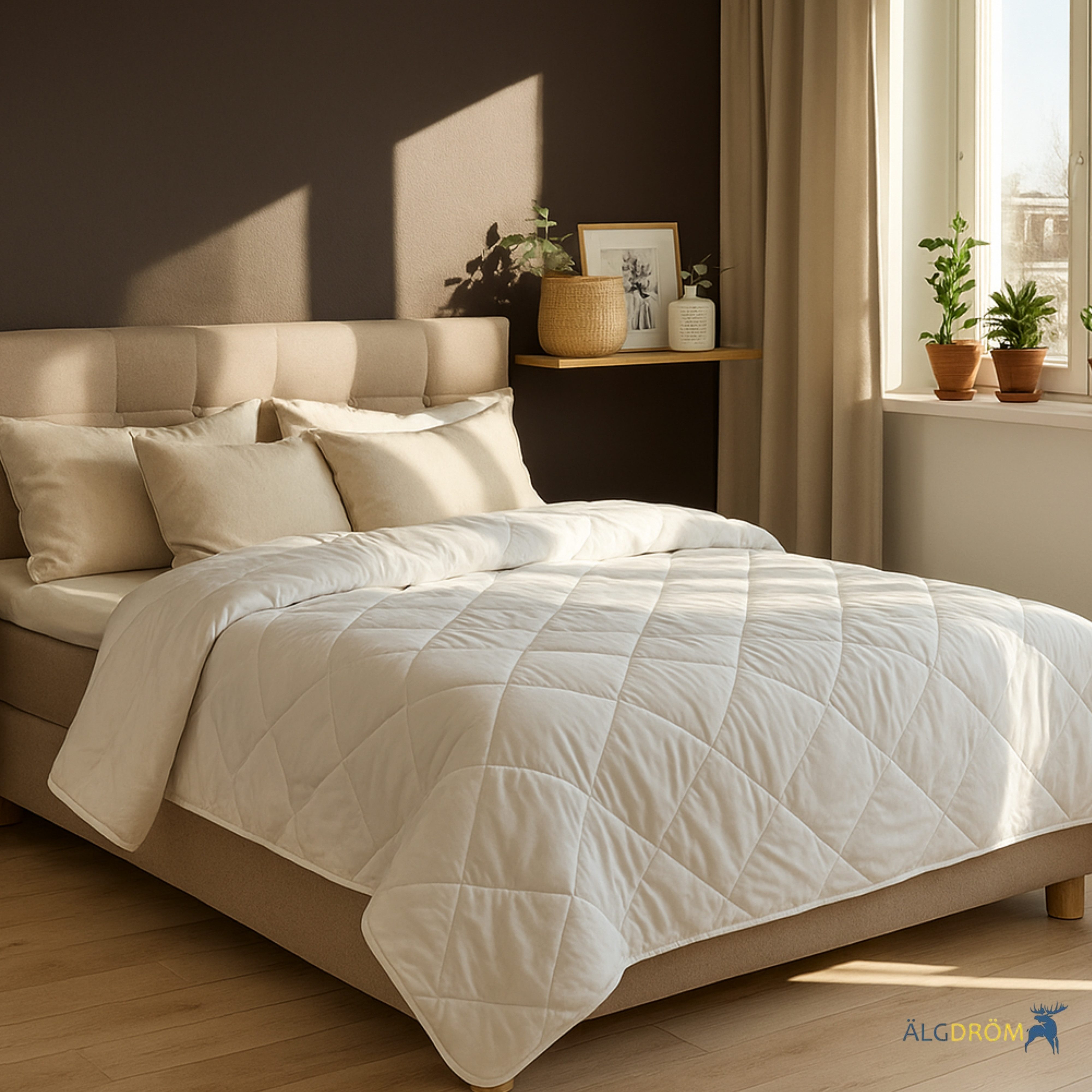 Älgdröm Naturhaarbettdecke Lofna, Füllung: Alpakahaar, Bezug: 100% Baumwoll günstig online kaufen