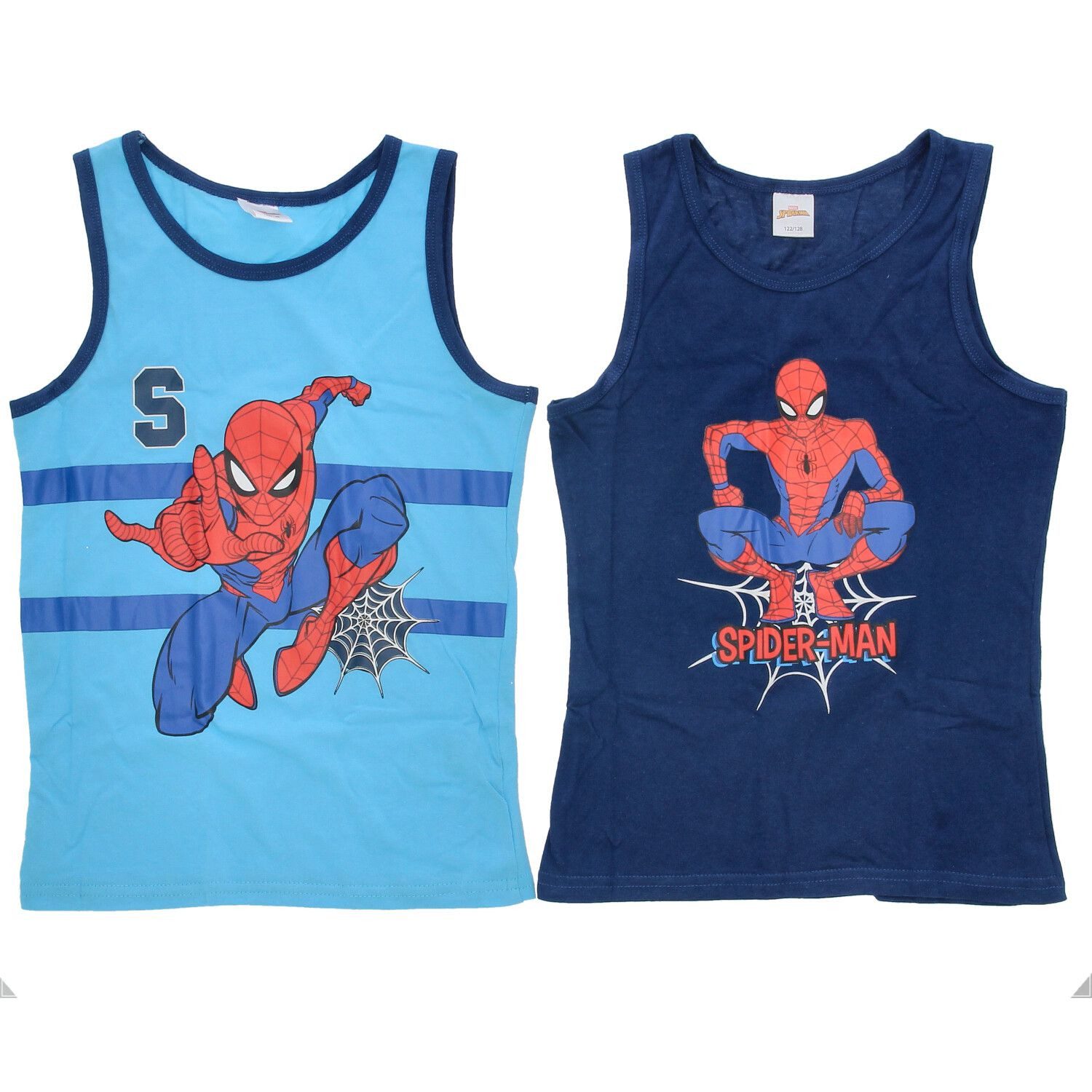 Unterhemd Spiderman Unterhemd / Shirt 2er Pack für Jungen 100% Baumwolle