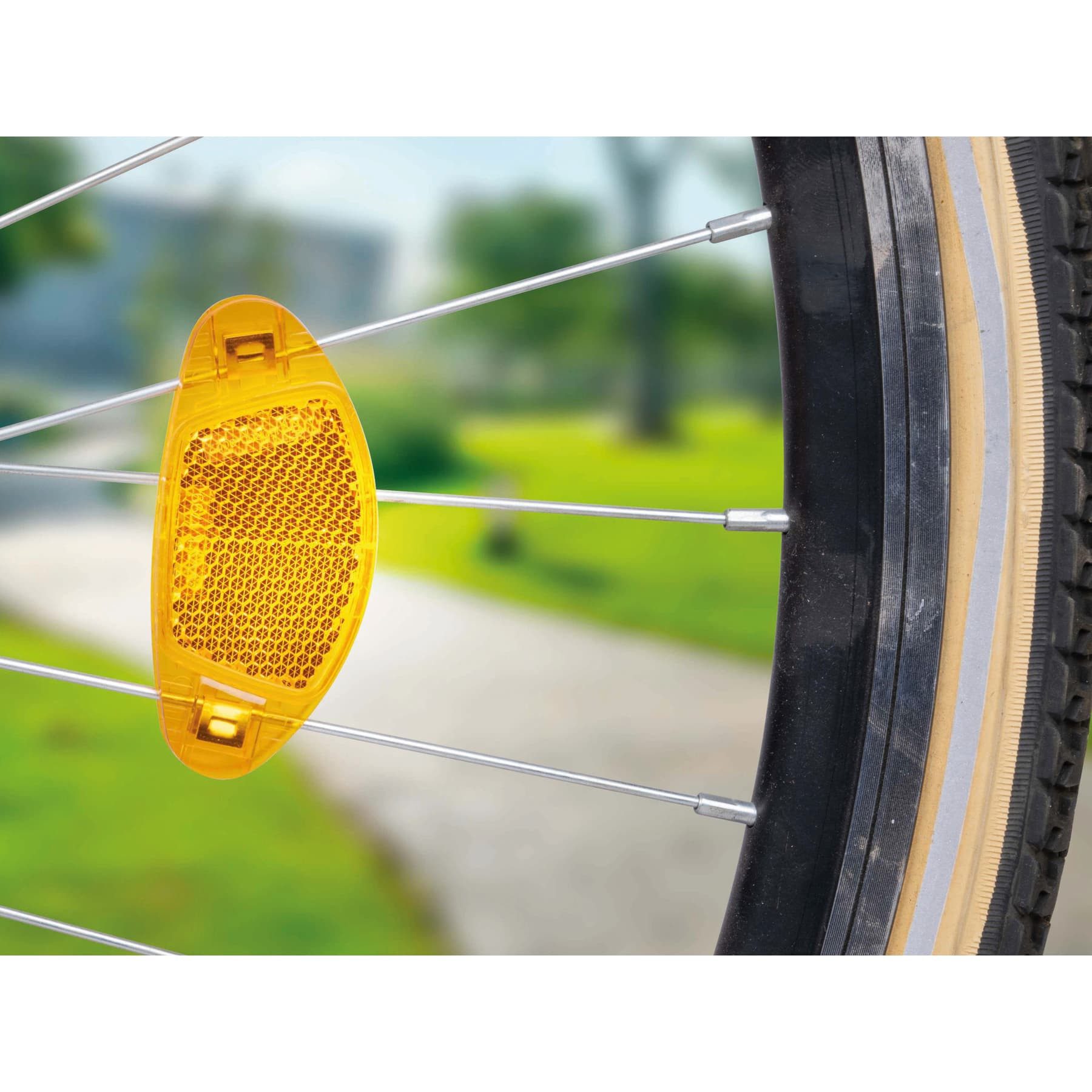 Dunlop Fahrradreflektor DUNLOP Fahrrad-Speichenreflektor, 4 Stück, 80x36x8 mm