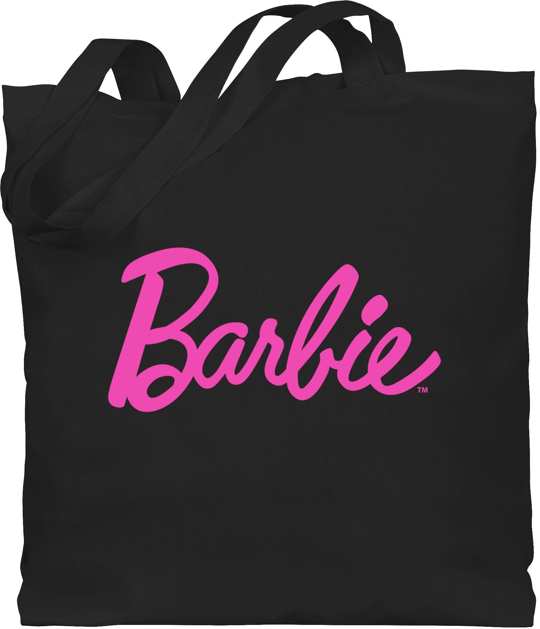 Shirtracer Umhängetasche Barbie Logo Schriftzug, Barbie Tasche 1 Schwarz