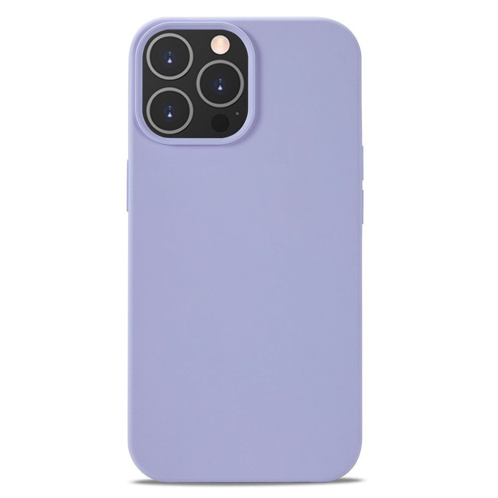 FITSU Handyhülle Silikon Case für iPhone 13 Pro Max Hülle 6,7 Zoll, Schlanke Handyschale Soft Case Schutzhülle mit Kameraschutz Slim Cover