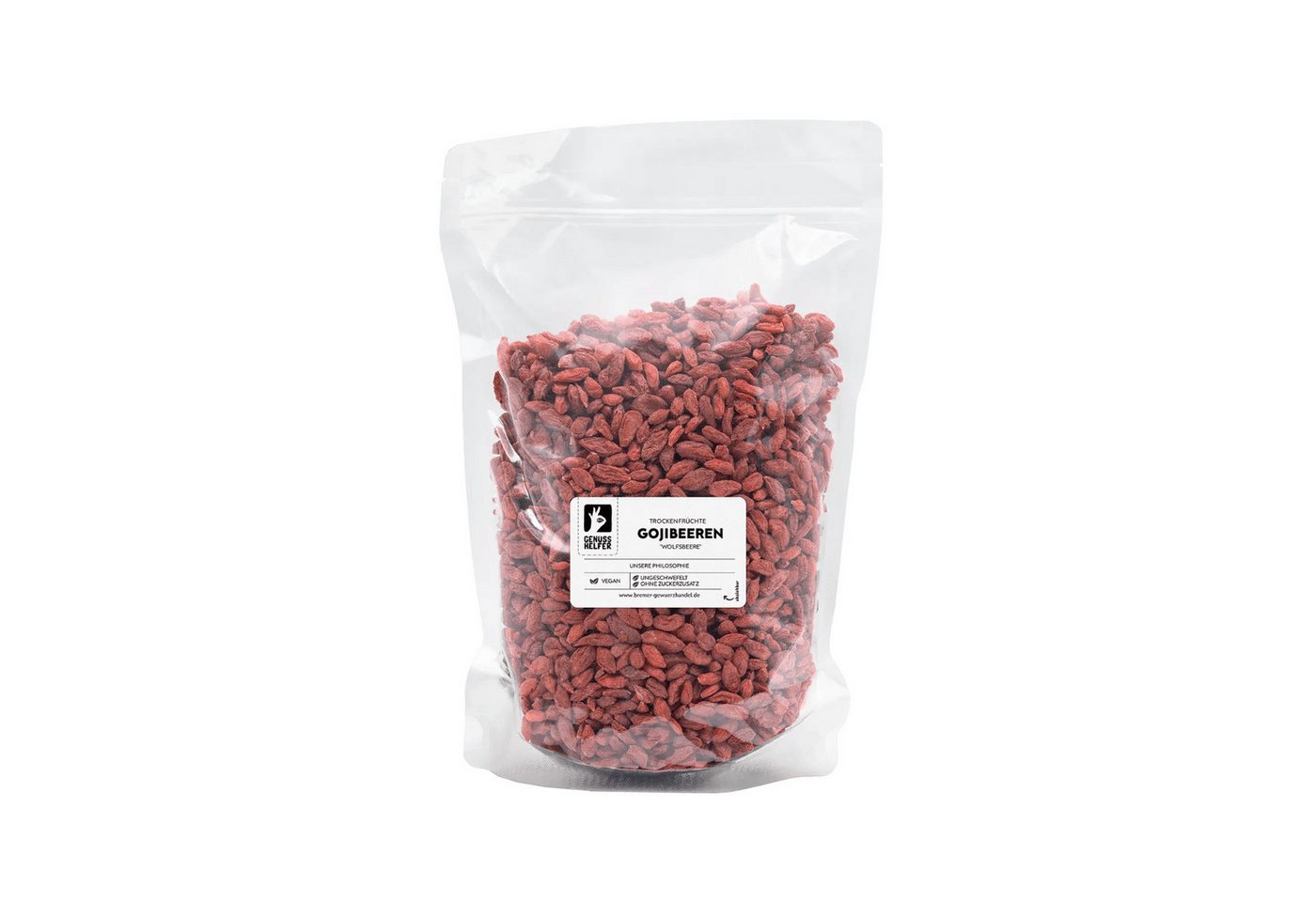 Bremer Gewürzhandel Trockenfrüchte Goji Beeren, getrocknet, Großpackung, 1000 g