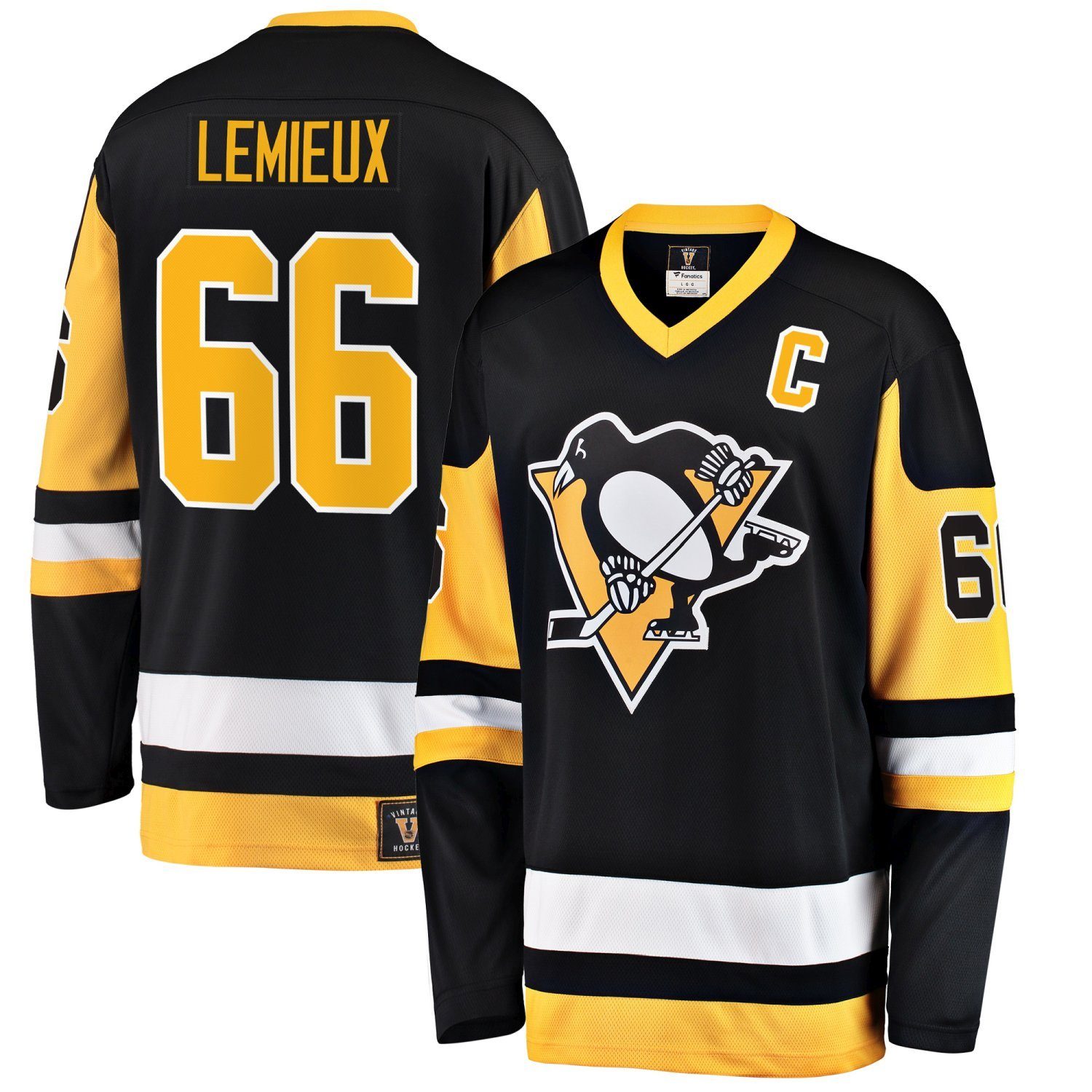 Fanatics Eishockeytrikot NHL Breakaway Jersey Penguins #66 Retro Pittsburgh