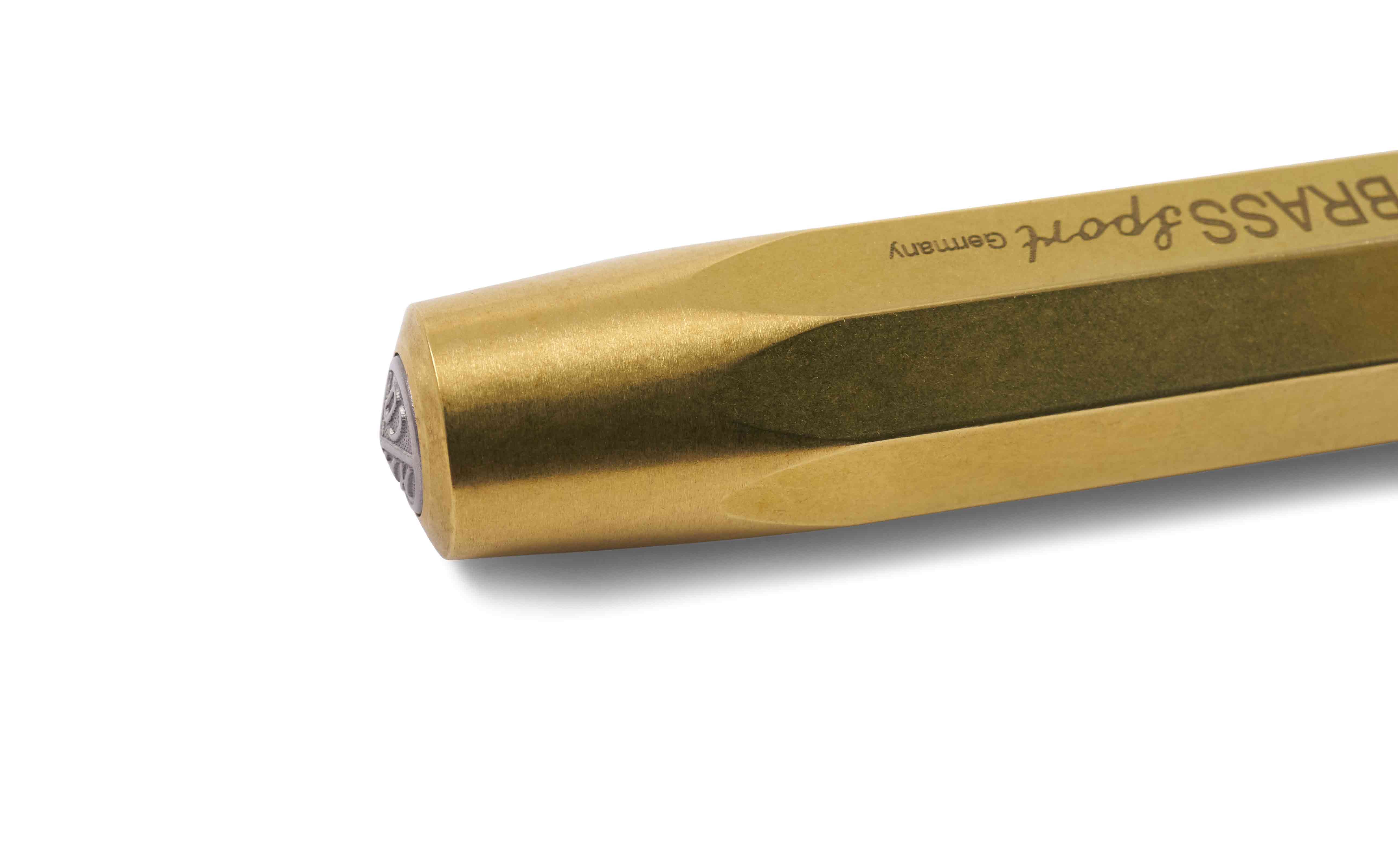 Kaweco Füllfederhalter Kaweco BRASS Sport Füllhalter, Breit Stahl blank