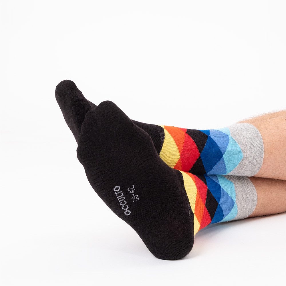 OCCULTO Basicsocken Herren Bunte Socken 6er Pack (Modell: Sigi) (6-Paar) – Bild 2 von 5