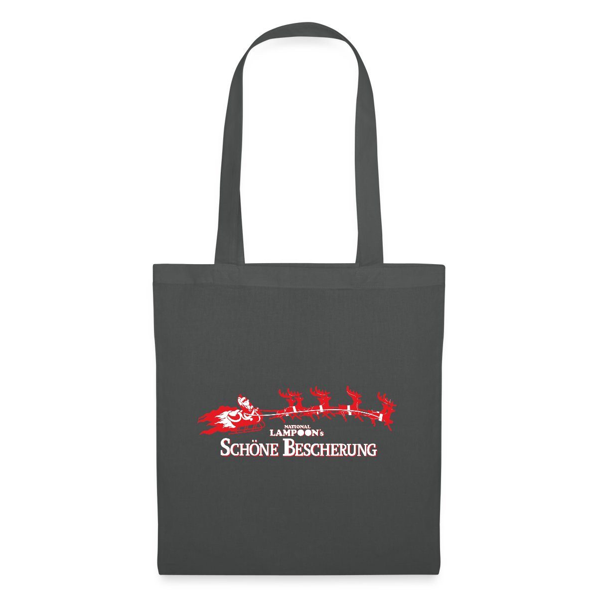 Spreadshirt Henkeltasche Schöne Bescherung Logo Mit Weihnachtsmann Stoffbeutel (1-tlg)