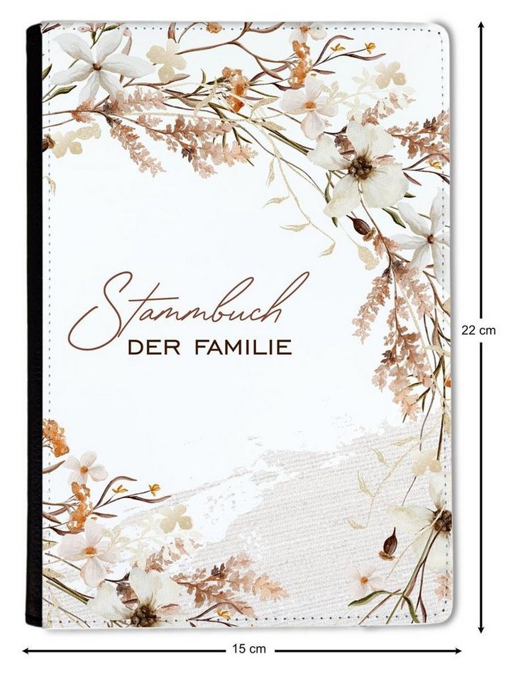 Thumbnail - CreaDesign Notizbuch Stammbuch A5 Wiesenblumen Braun