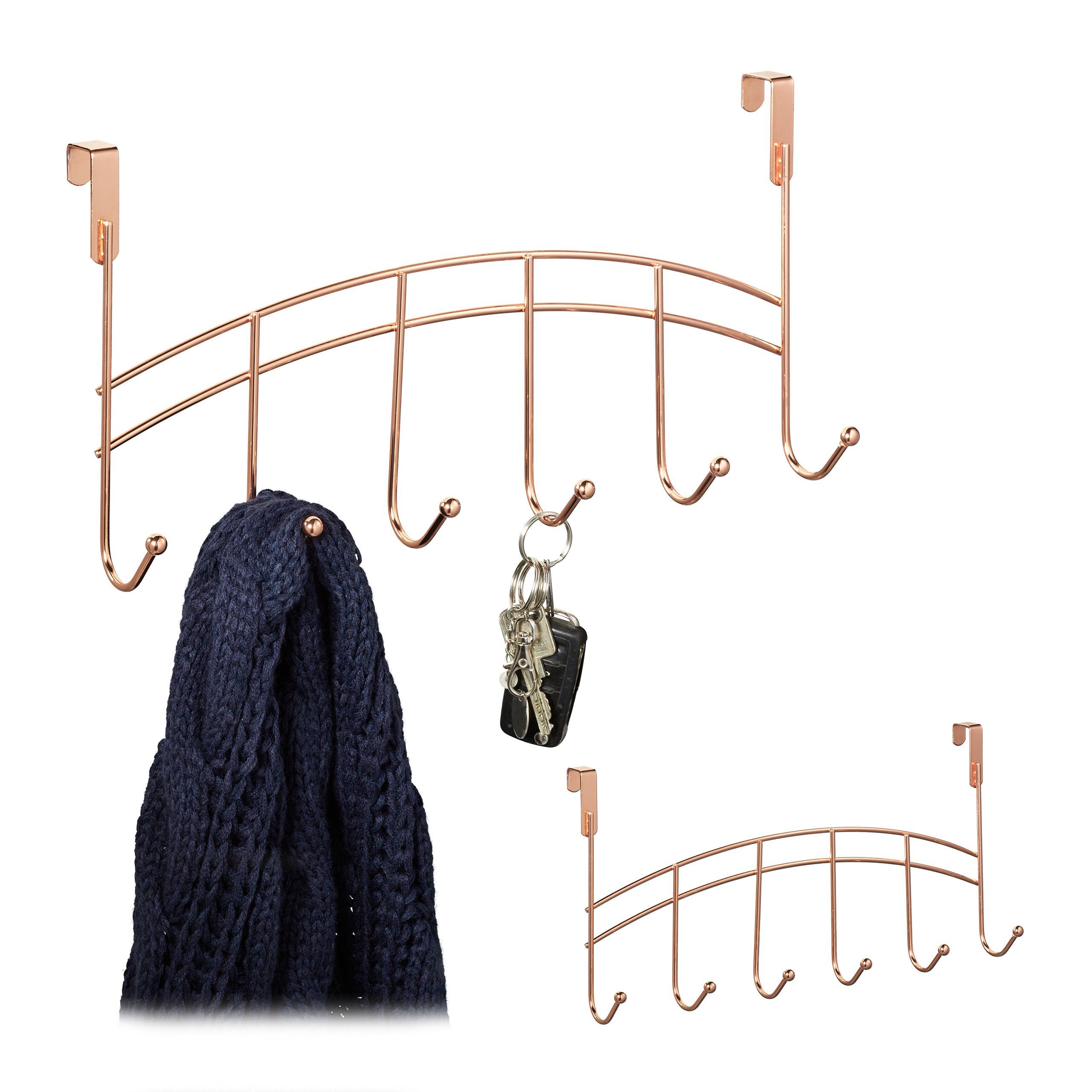 relaxdays Türgarderobe 2 x Türgarderobe zum günstig online kaufen
