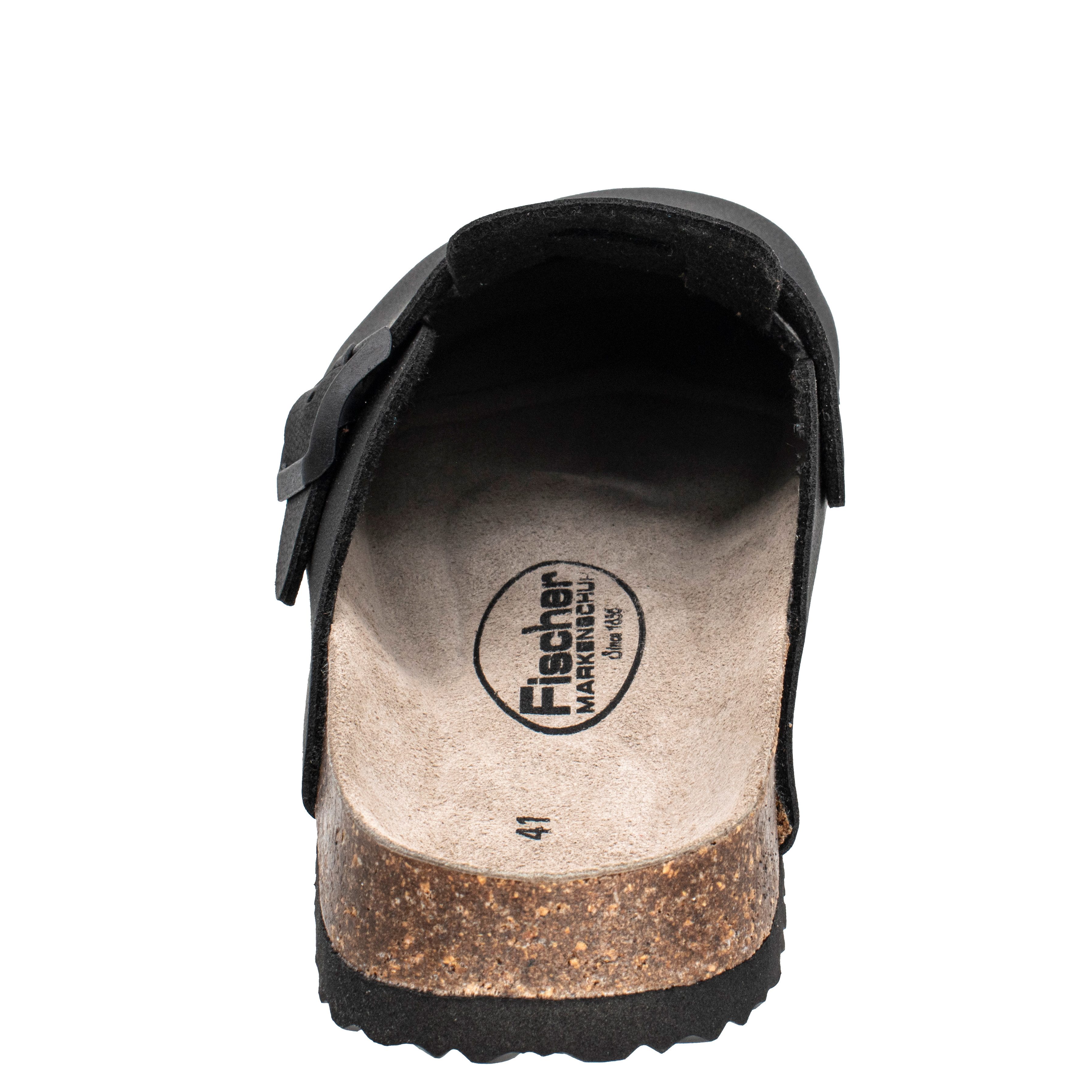 Fischer-Markenschuh Camilo Clog aus Vegano (Lederimitat), Fleecefutter, mit gepolstertem Lederfußbett – Bild 5 von 5