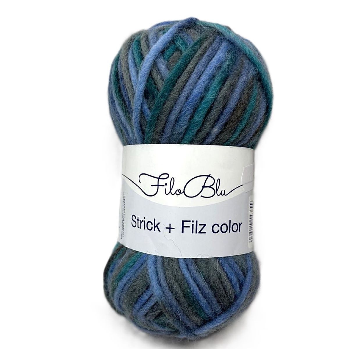 Gründl FiluBlu Strick +Filz Color Häkelwolle, (für das Filzen in der Waschmaschine geeigenet, 1 Knäuel), stabil