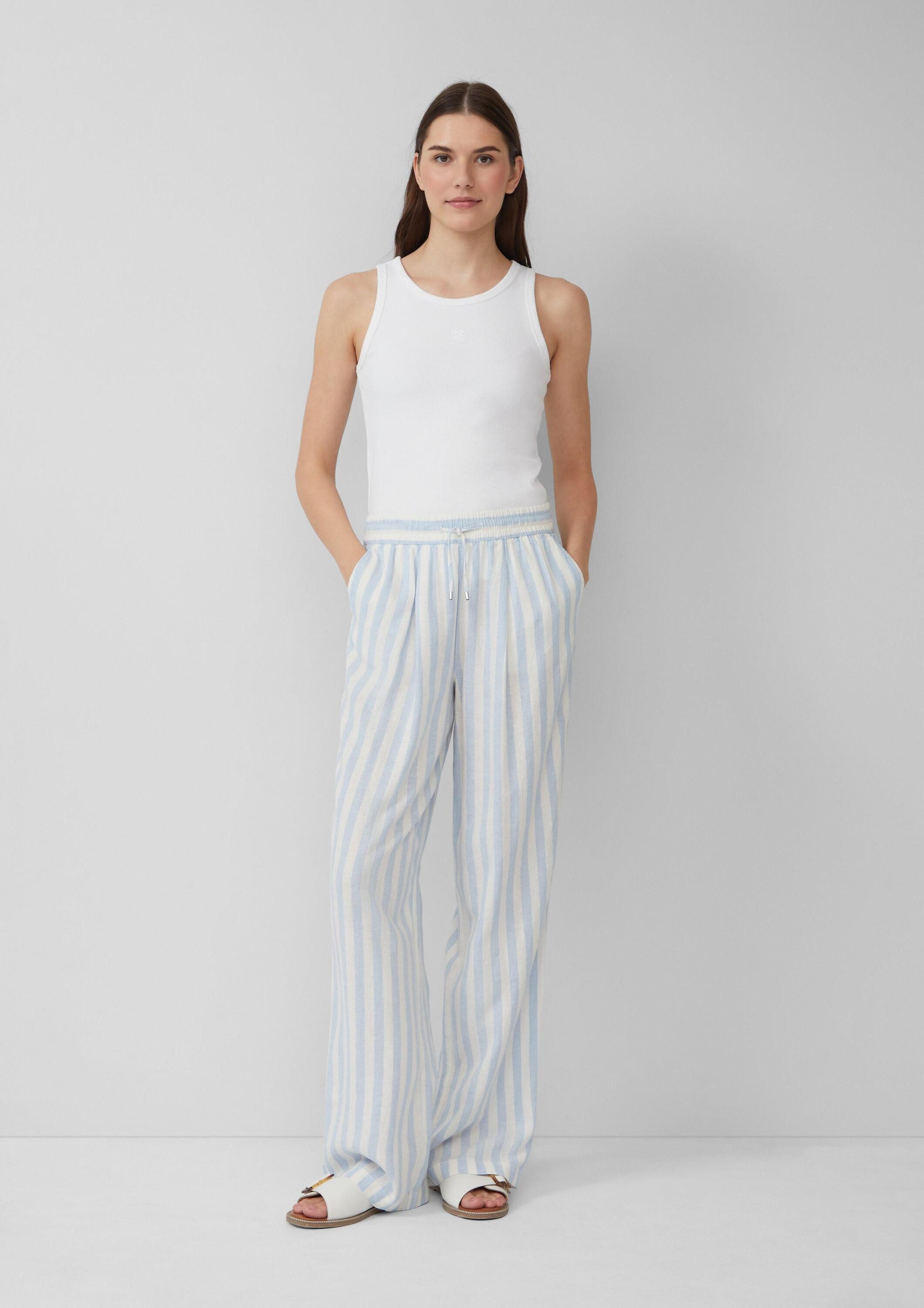 s.Oliver Chinos Hose Leichte Leinenmix-Hose mit günstig online kaufen
