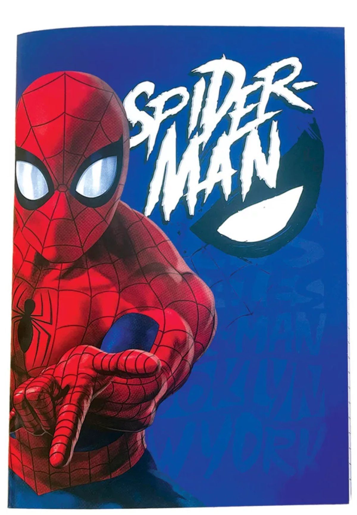 Spiderman Kreativset Spiderman Web Head B/5 liniertes Heft, 40 Blatt