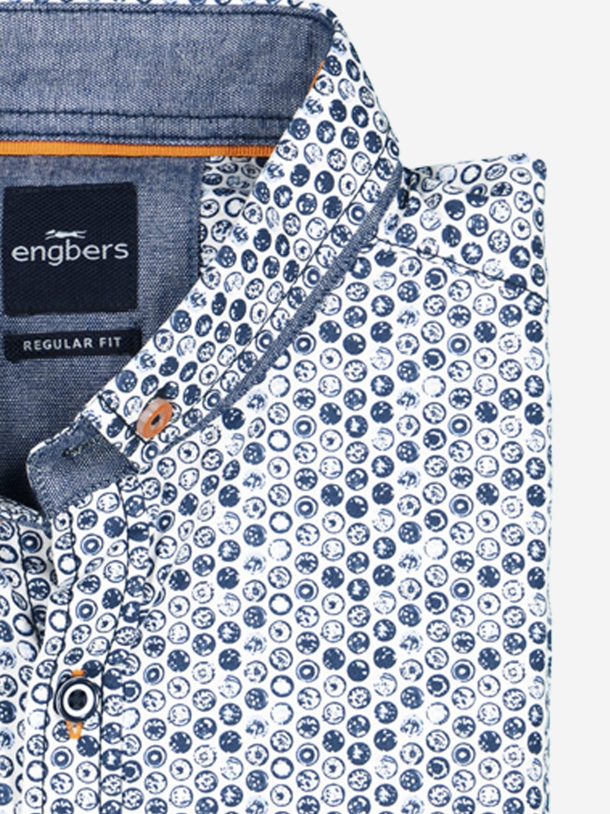 Engbers Langarmhemd engbers Herren Langarm-Hemd gemustert, Hellblau günstig online kaufen