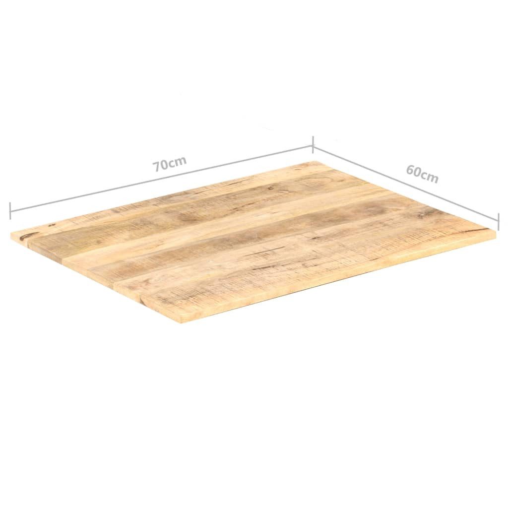vidaXL Tischplatte, Massivholz Mango 15-16 mm 70x60 cm