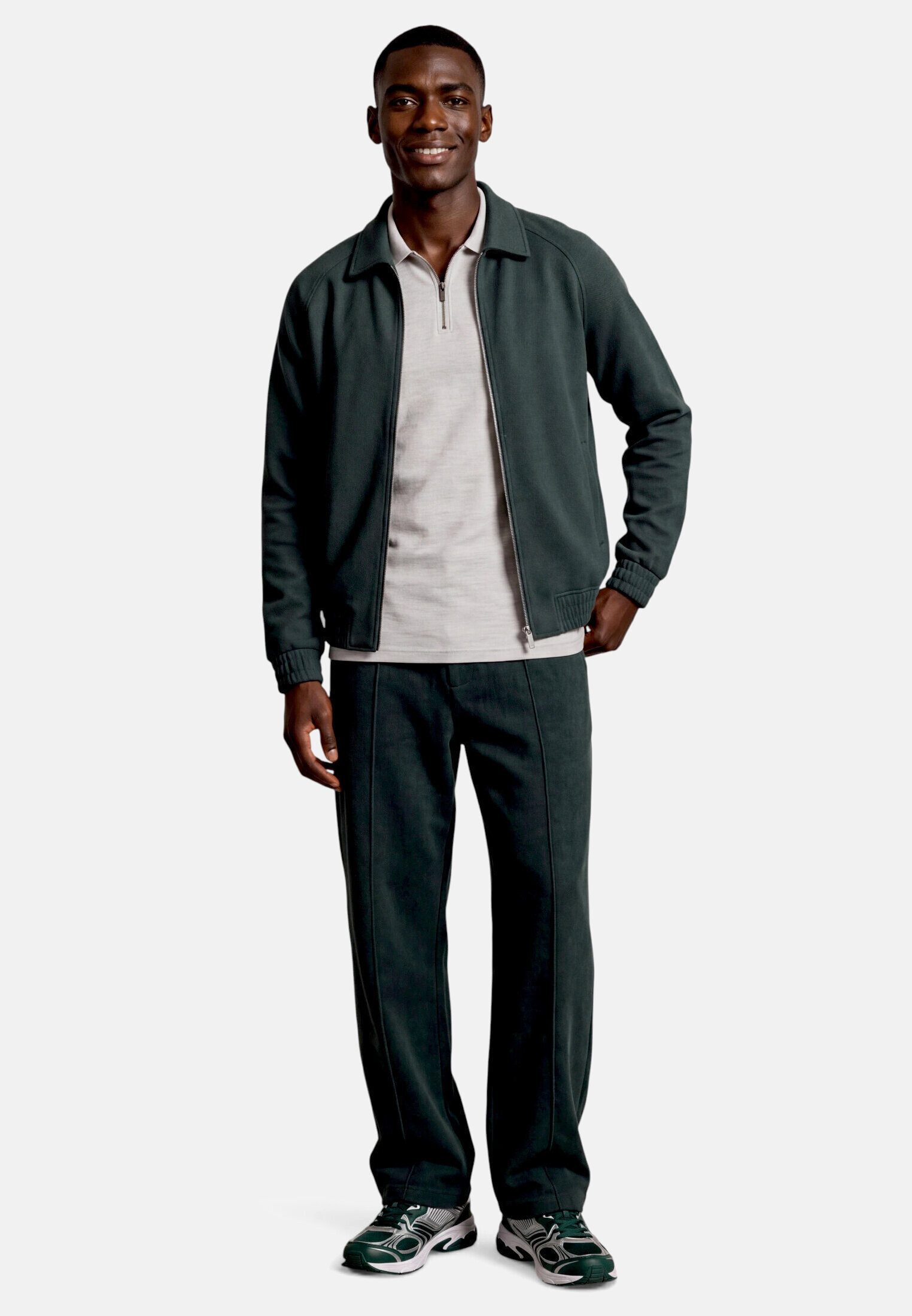 Zero Canvasjacke Herren mit Kragen