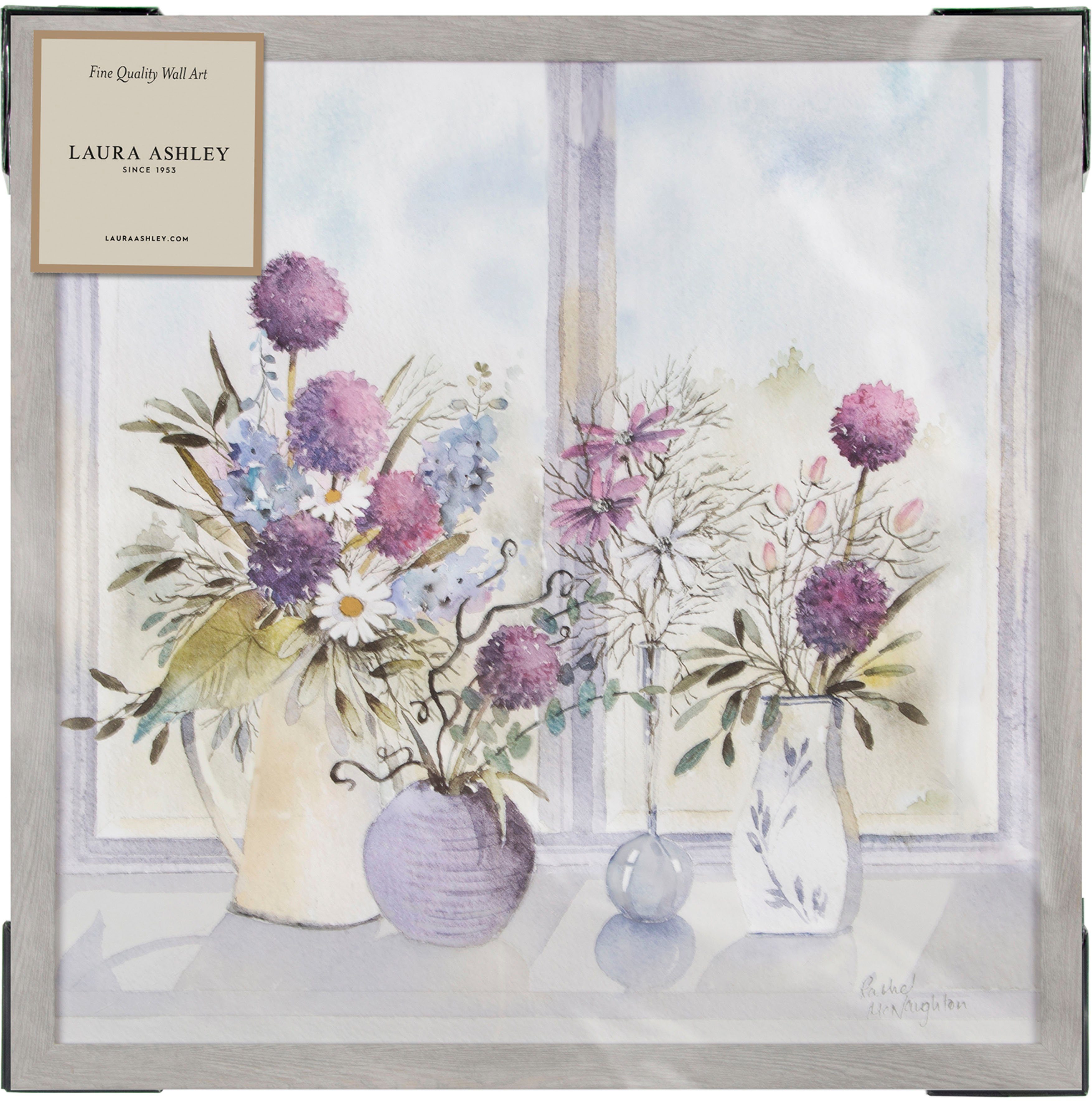 LAURA ASHLEY Bild mit Rahmen Allium Blooms, (1 St), Bilder 50x50cm