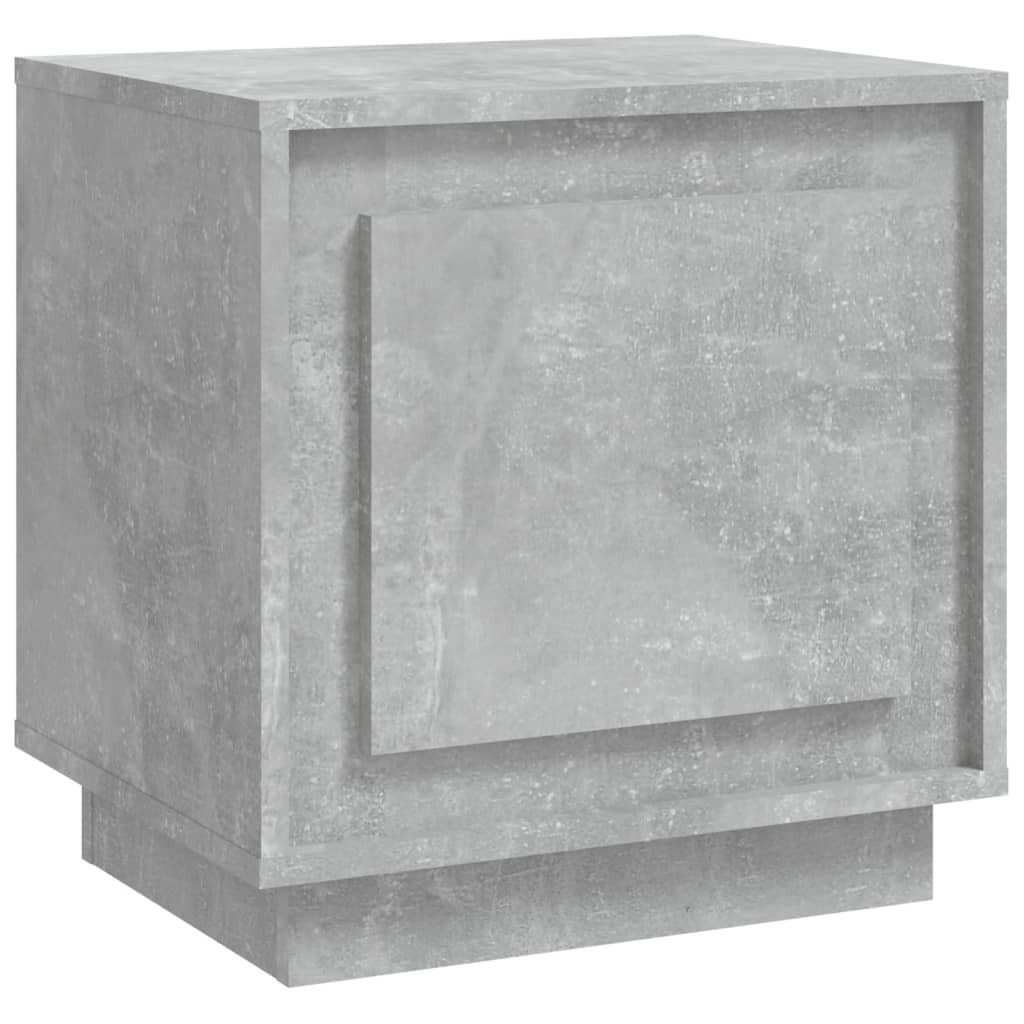 Nachttisch Nachttisch Betongrau 44x35x45 cm Holzwerkstoff