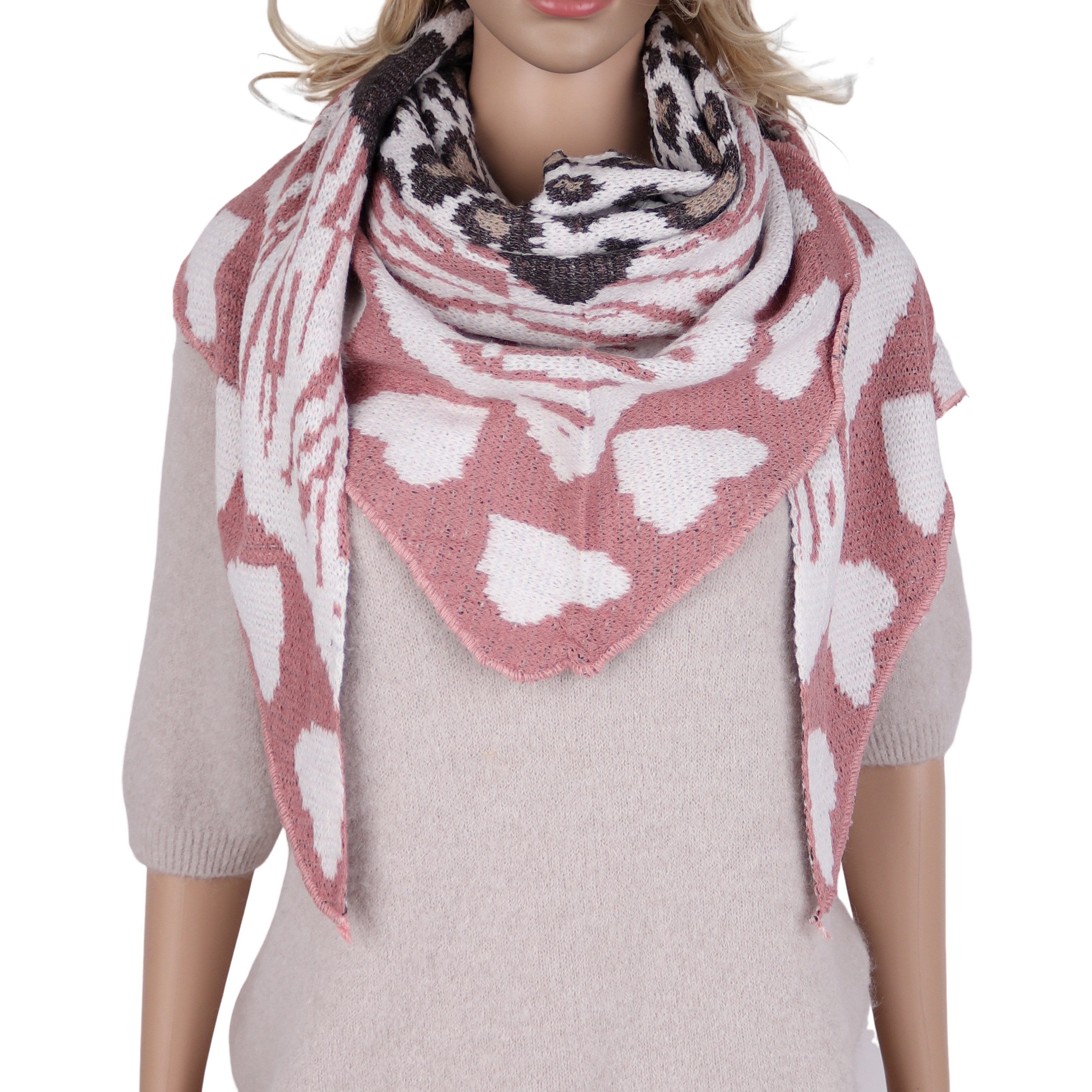 MIRROSI Dreieckstuch kuschliger und warmer Dreiecksschal günstig online kaufen