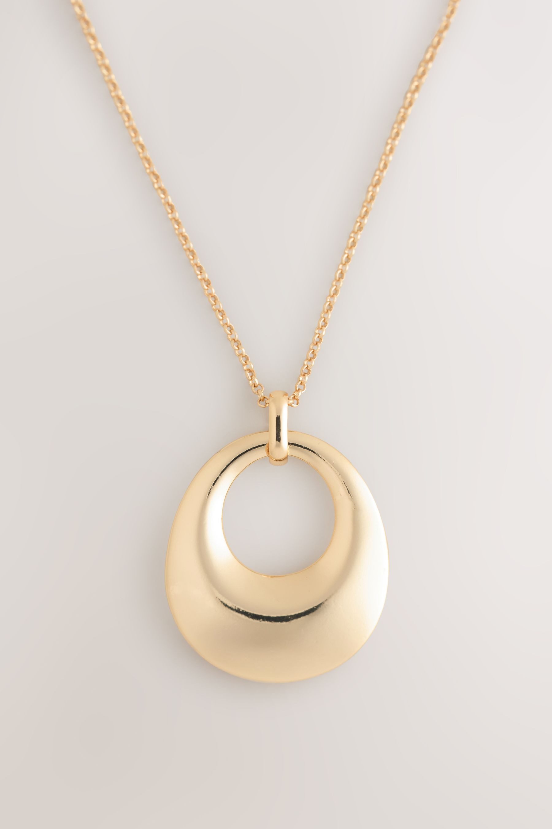 Next Lange Kette Lange Halskette mit offenem Kreisanhänger (1-tlg) günstig online kaufen