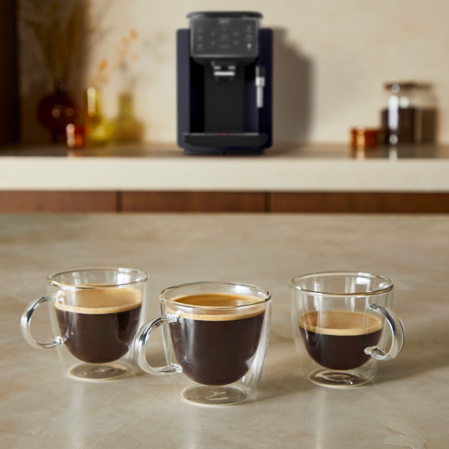 Krups Kaffeevollautomat EA910B10, KRUPS EA910B10 Sensation Kaffeevollautomat Schwarz