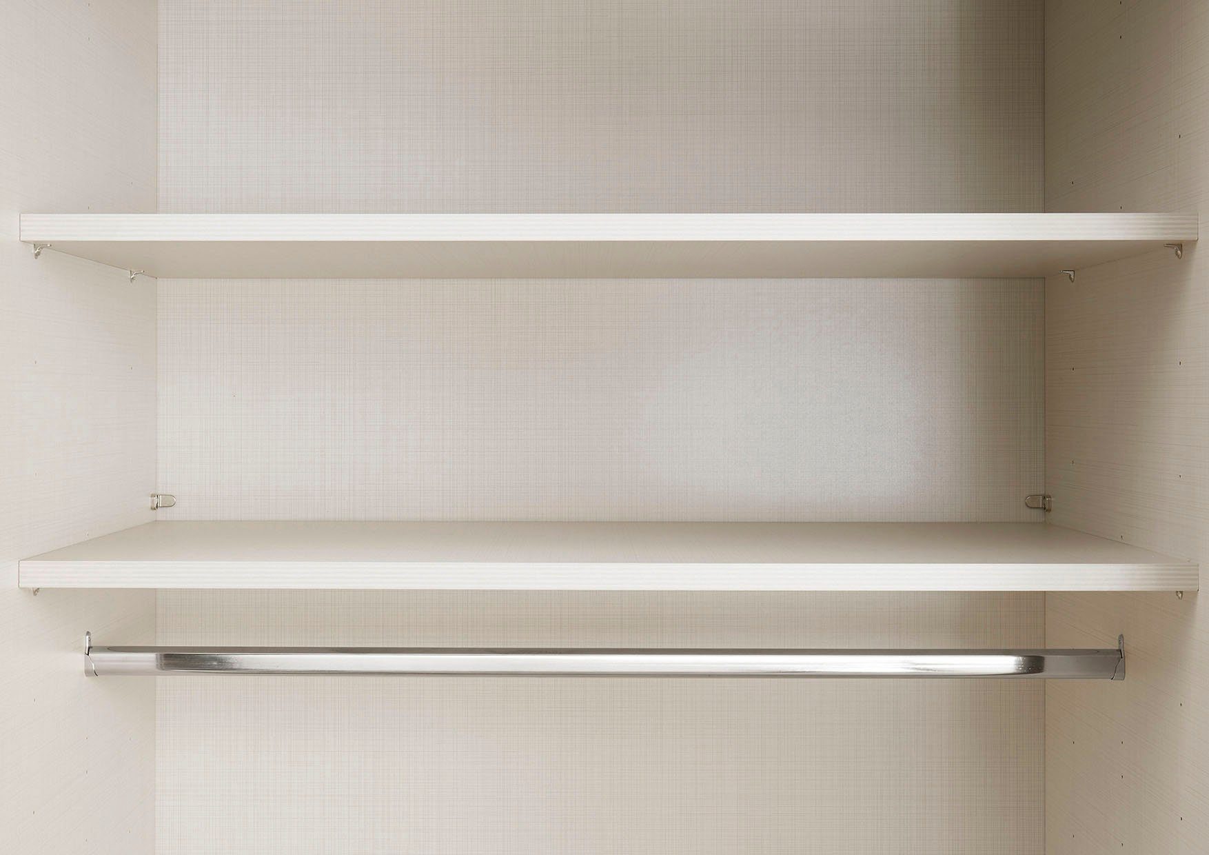 STAUD Schwebetürenschrank Sinfonie Plus, edles Design in hochwertiger Qualität, Made in Germany Mit Spiegeltüre und vier verschiedenen Ausstattungsvarianten