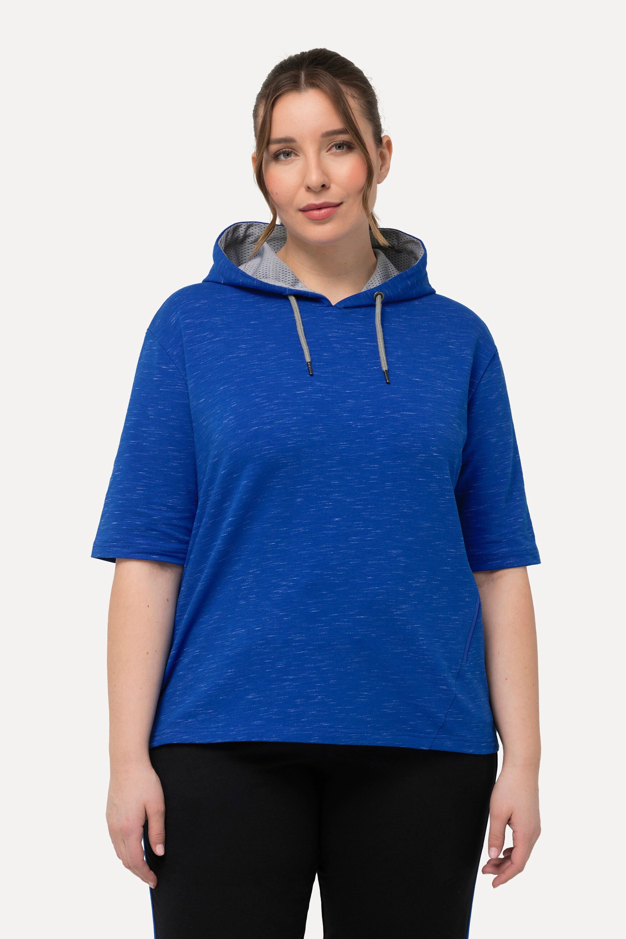 Ulla Popken Sweatshirt Sweatshirt Zipptasche Oversized günstig online kaufen