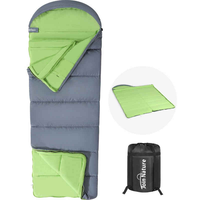 Join Nature Deckenschlafsack Schlafsäcke für Erwachsene Doppelschlafsack Mumienschlafsack (1er-Pack), Wasserdichter Leichter für Camping Reisen Outdoor