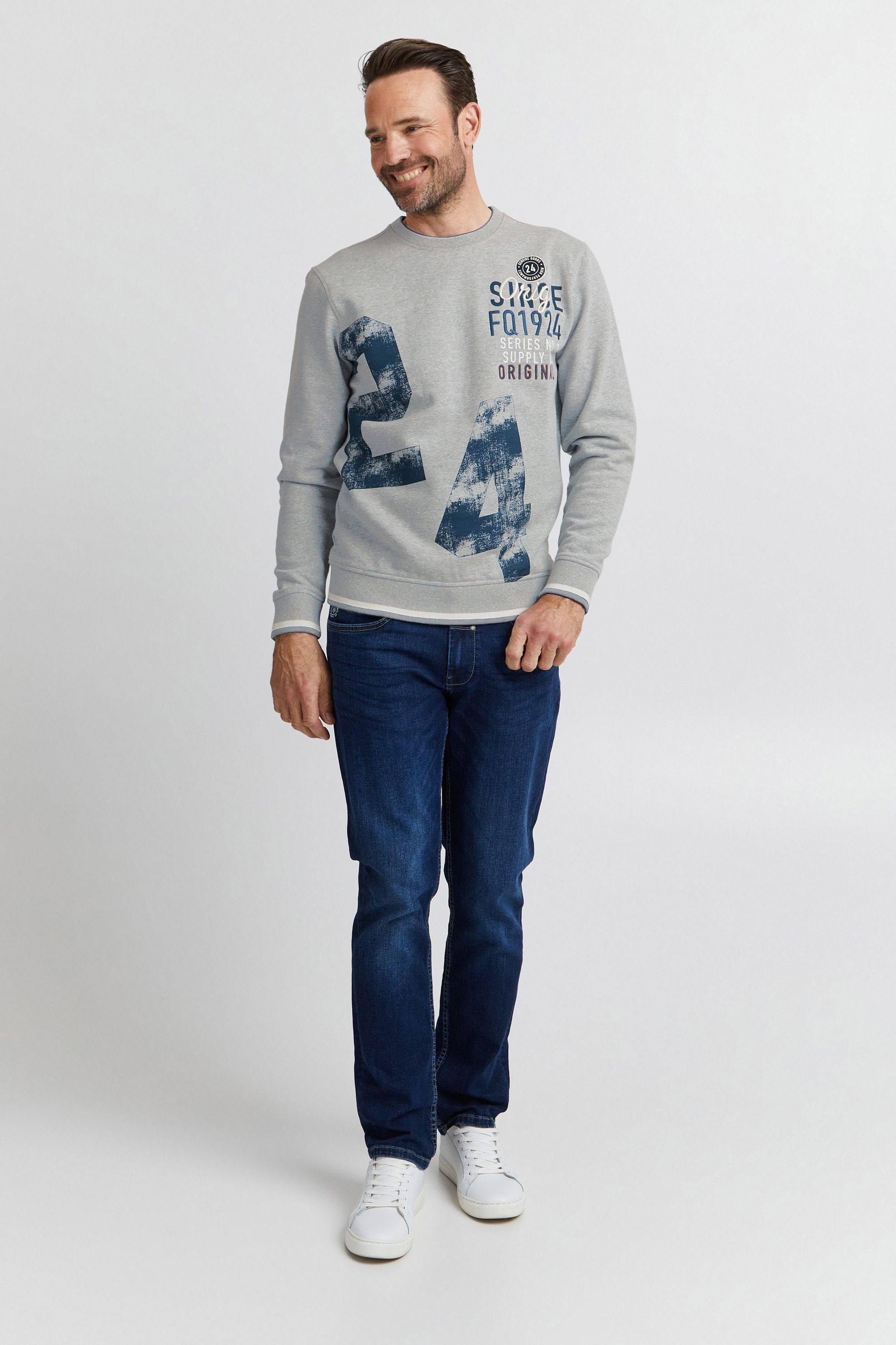 FQ1924 Rundhalspullover FQMangus Modischer Pullover