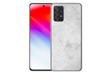 MuchoWow Handyhülle Marmor - Textur - Grau - Marmoroptik, Phone Case, Handyhülle Samsung Galaxy A53, Silikon, Schutzhülle
