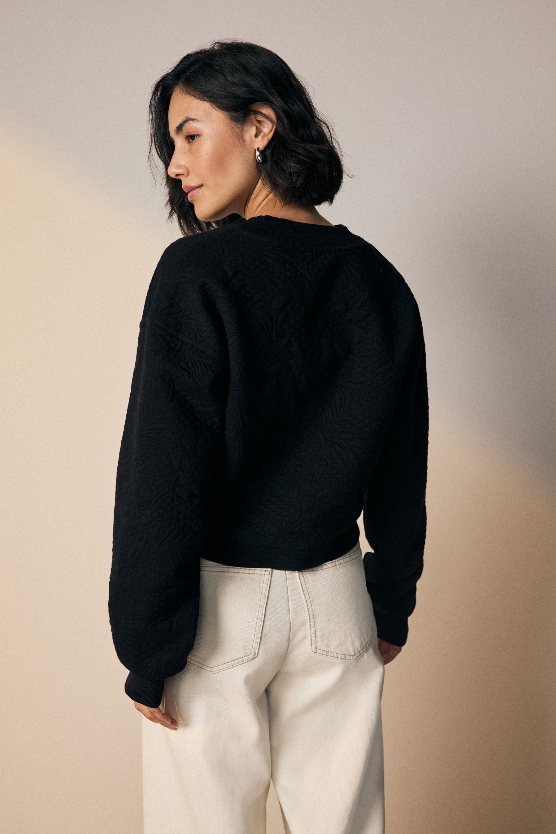 Next Strickjacke Strickjacke mit Knopfleiste und weiten Ärmeln (1-tlg) günstig online kaufen